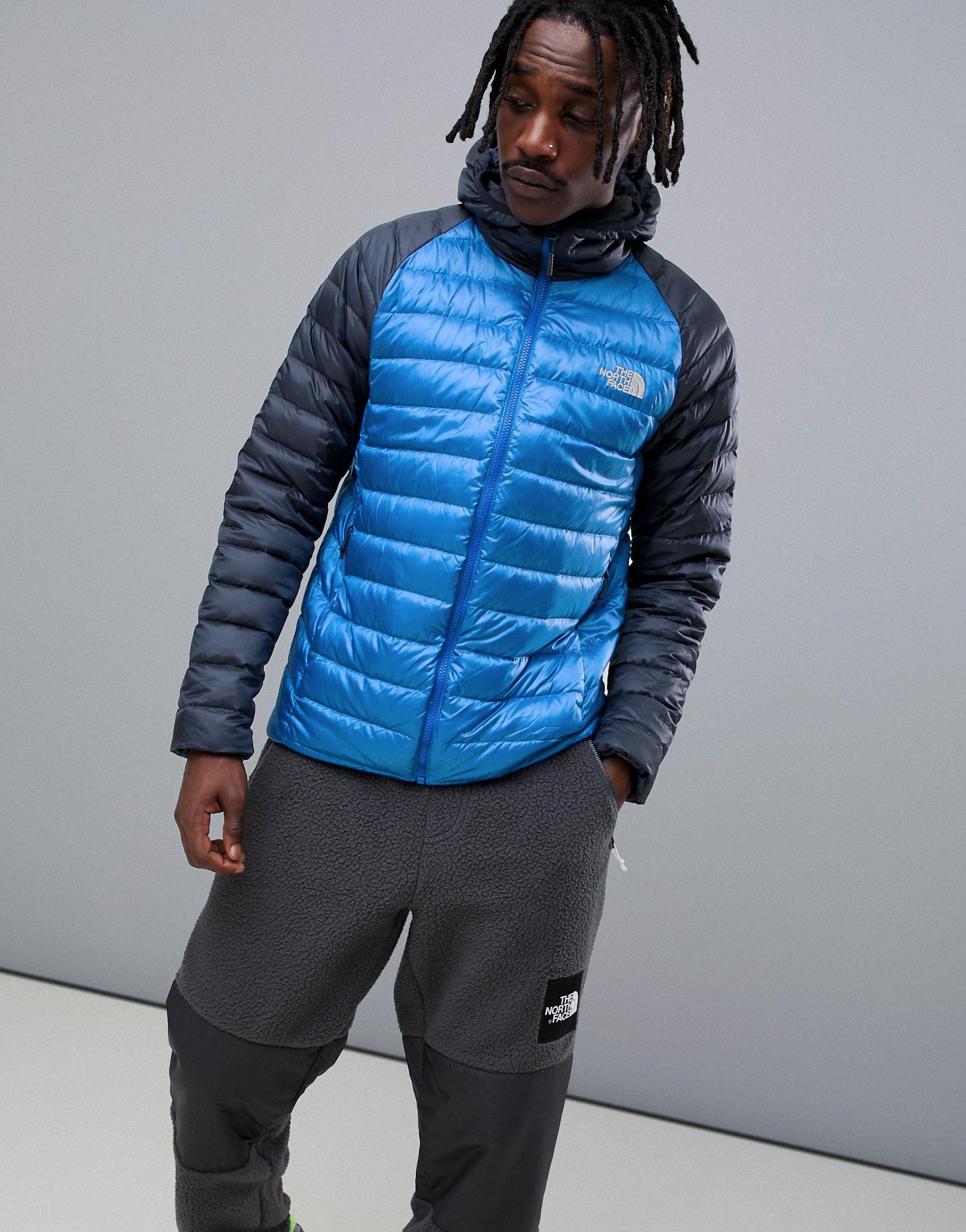 The North Face Synthetic Trevail Hooded Jacket in Blue for Men | Lyst
