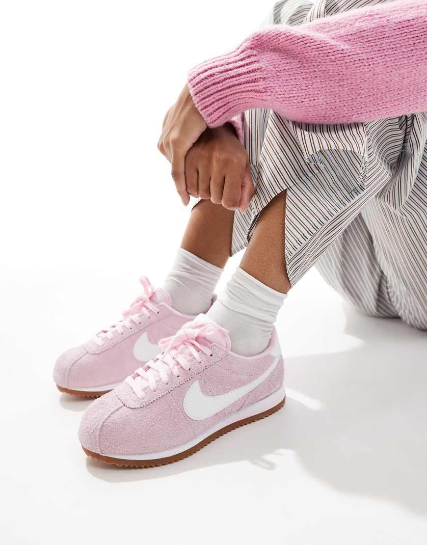 nike classic cortez nylon pink