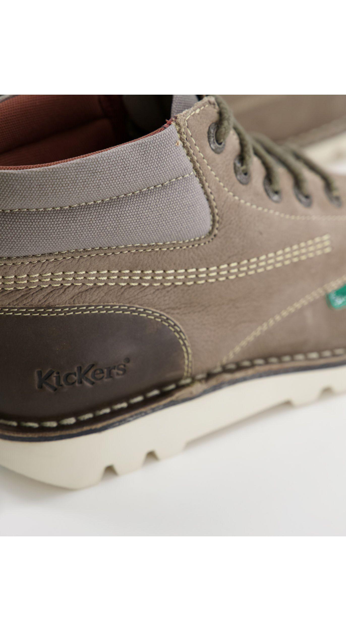 Kickers mens kickers kick hi mash shoes size uk 6.5 eur 40 tan leather footwear New Box 
