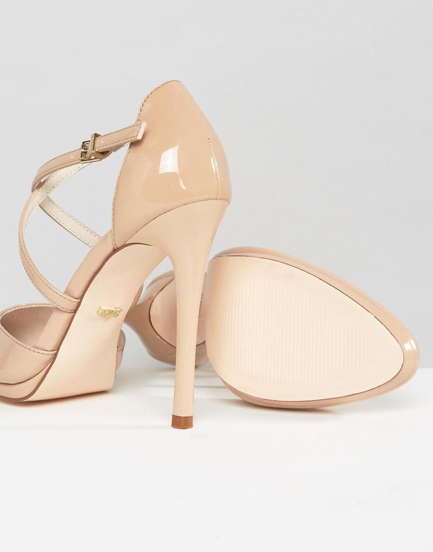 black tie up block heels