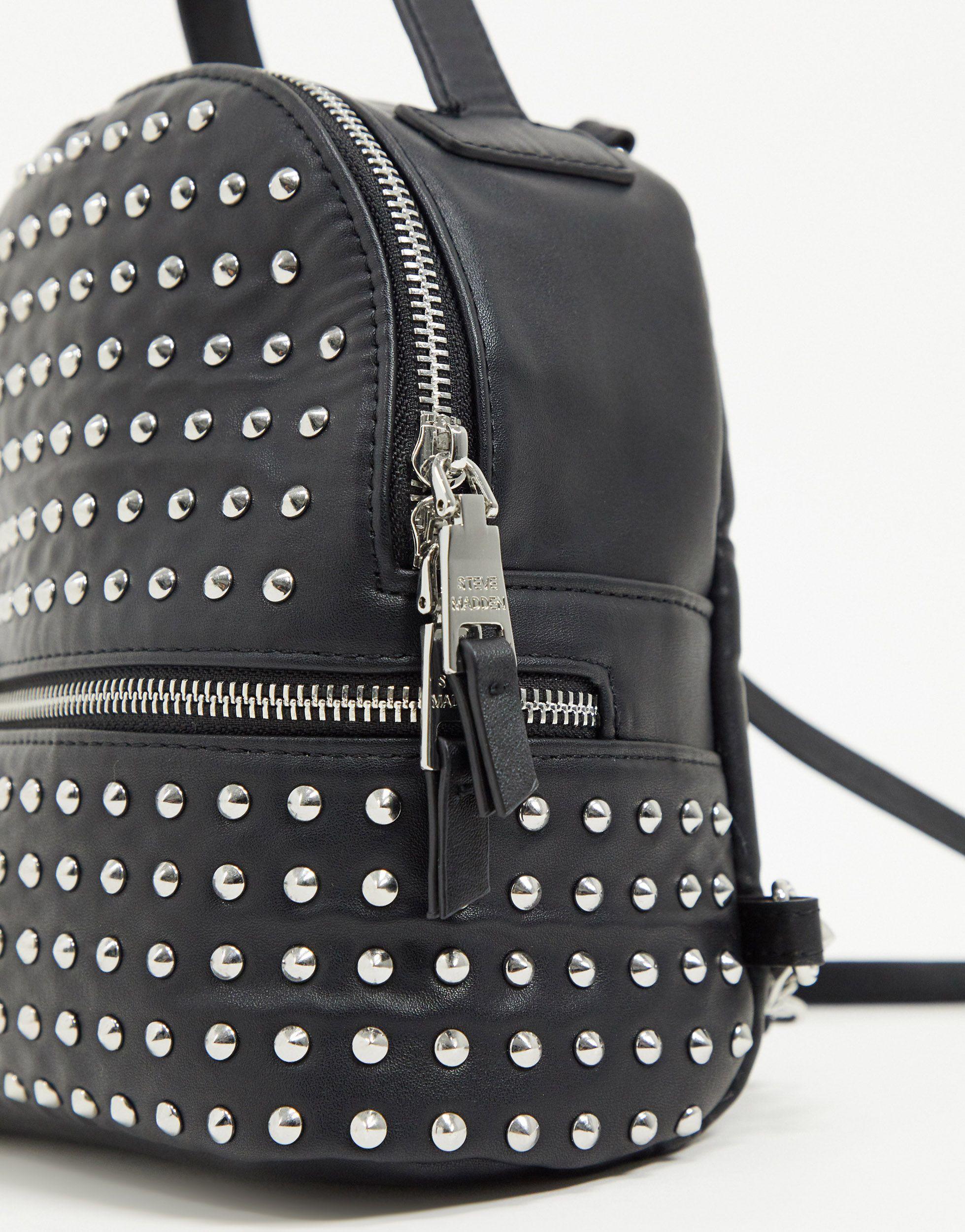 black spiked backpack
