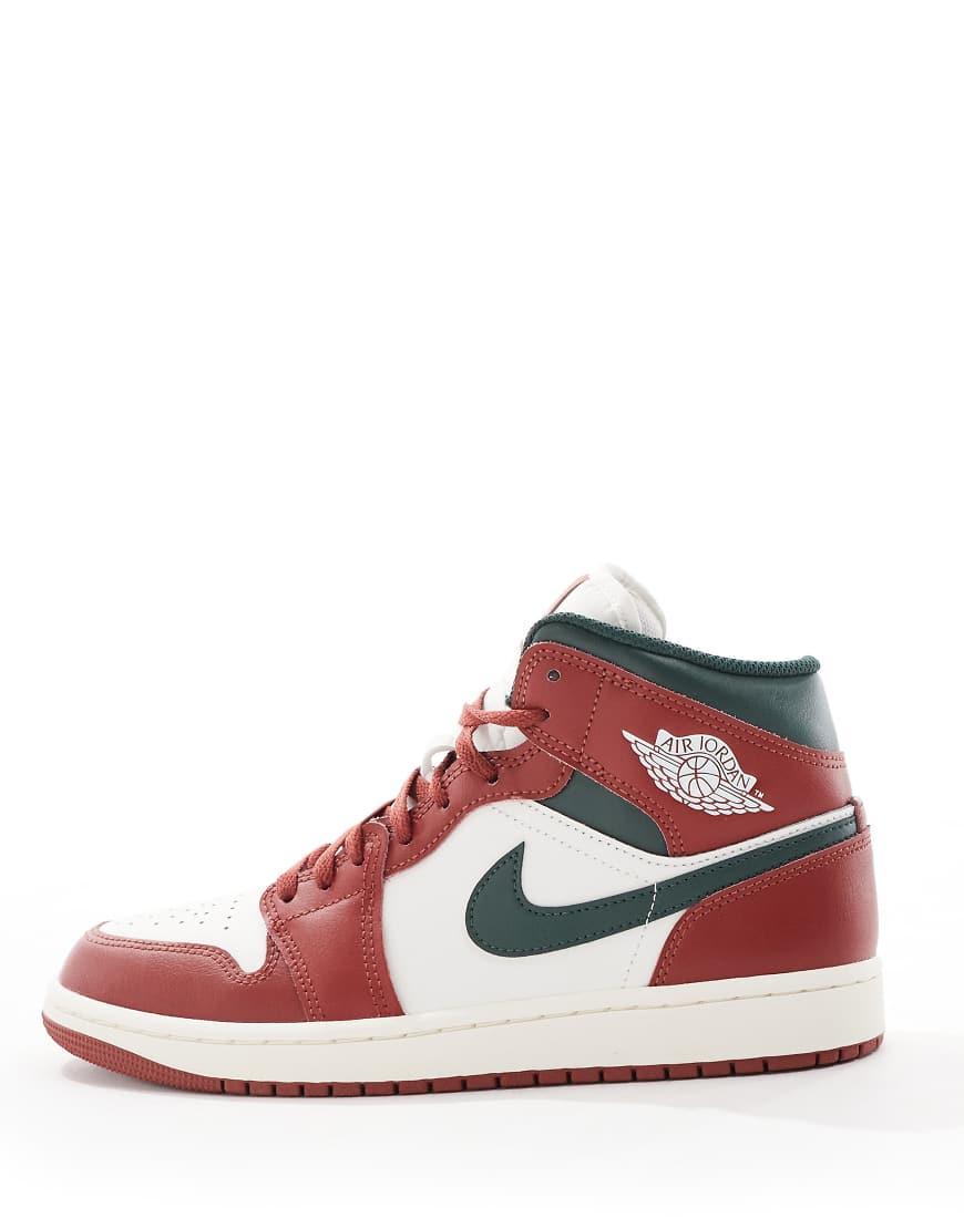 Mid Asos Jordan Nike Air Jordan Mid Trainers In White For Men Lyst UK