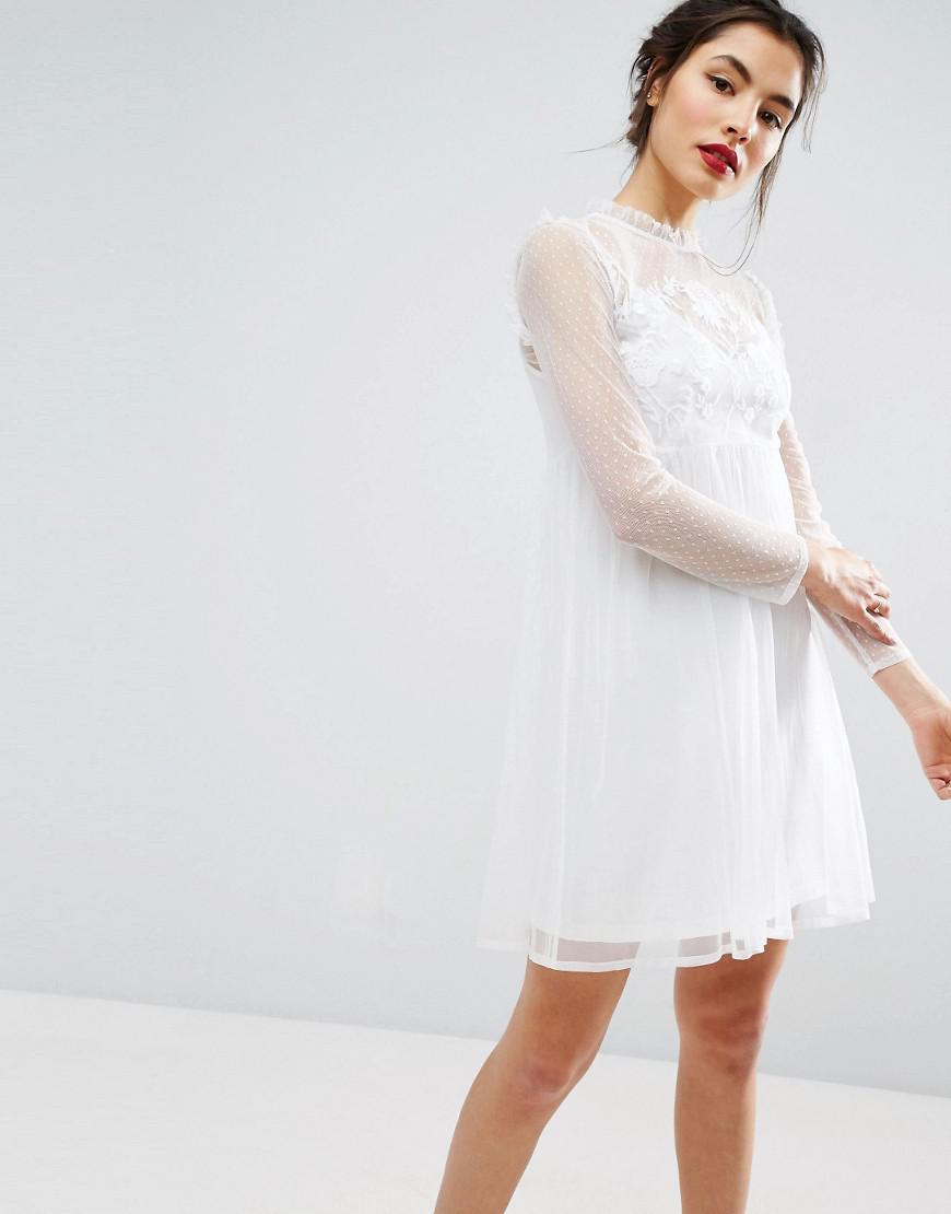 asos dobby mesh dress