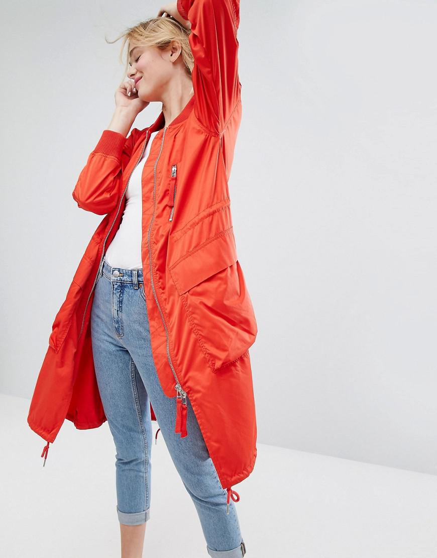 monki teddy bomber jacket