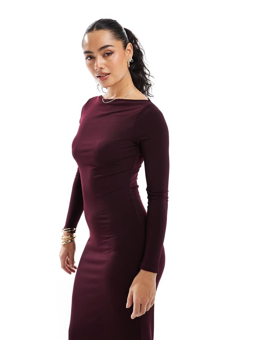 Miss Selfridge Long Sleeve Jersey Maxi Dress in Red | Lyst UK Miss Selfridge Long Sleeve Jersey Maxi Dress in Red | Lyst UK