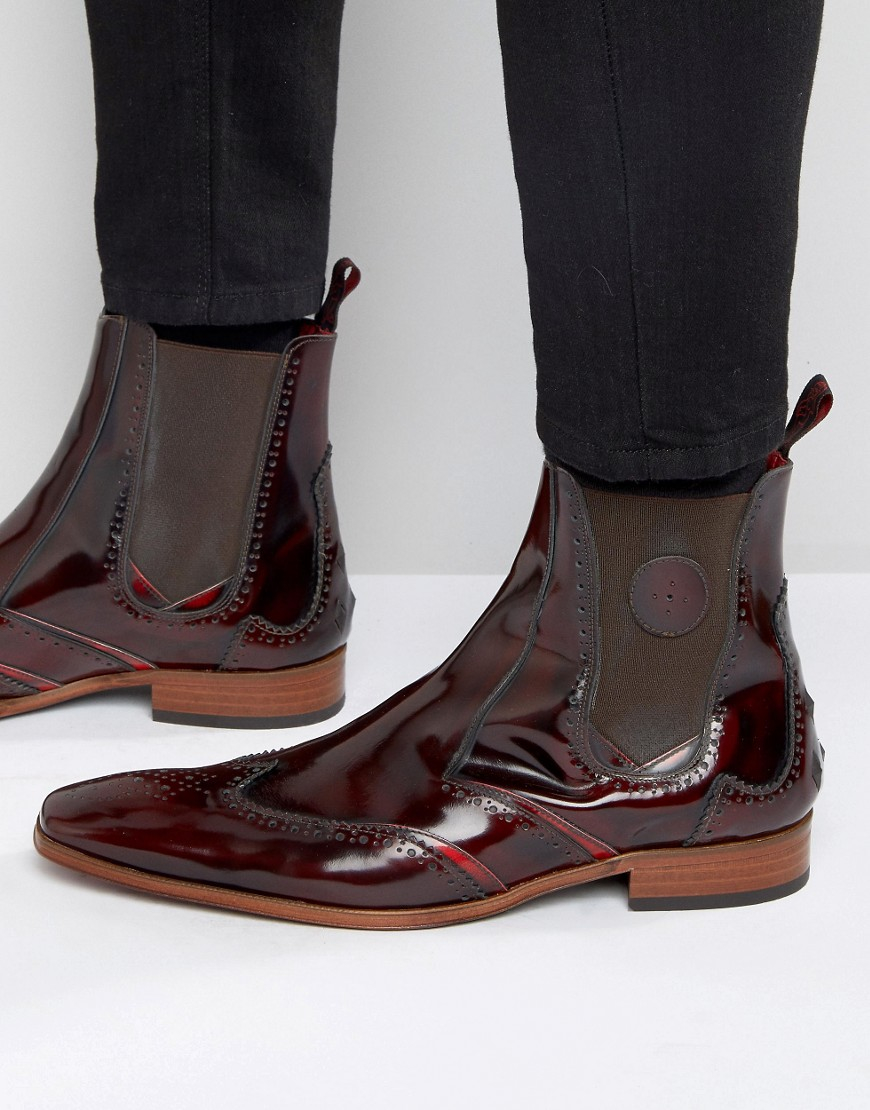 Jeffery West Scarface Leather Chelsea Boot in Red for Men - Lyst