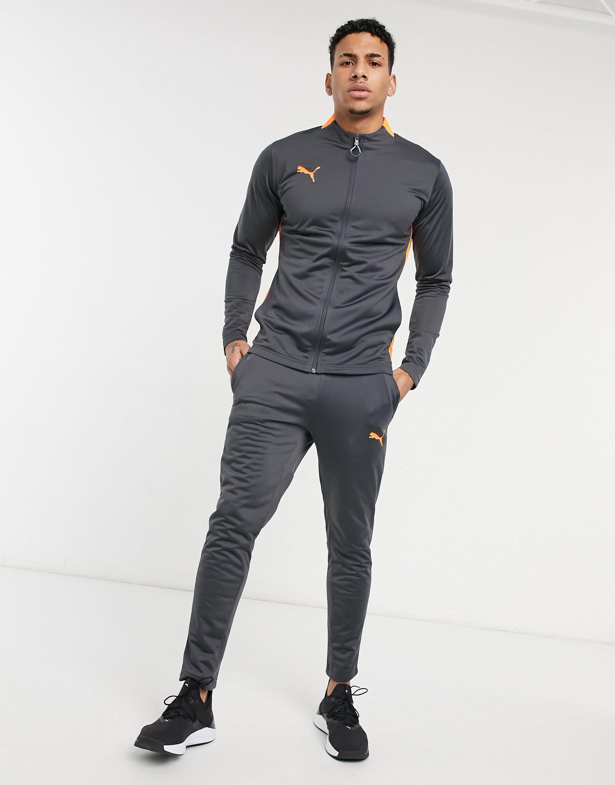 Tuta sportiva da calcio grigia e arancione da Uomo di PUMA in Grigio | Lyst