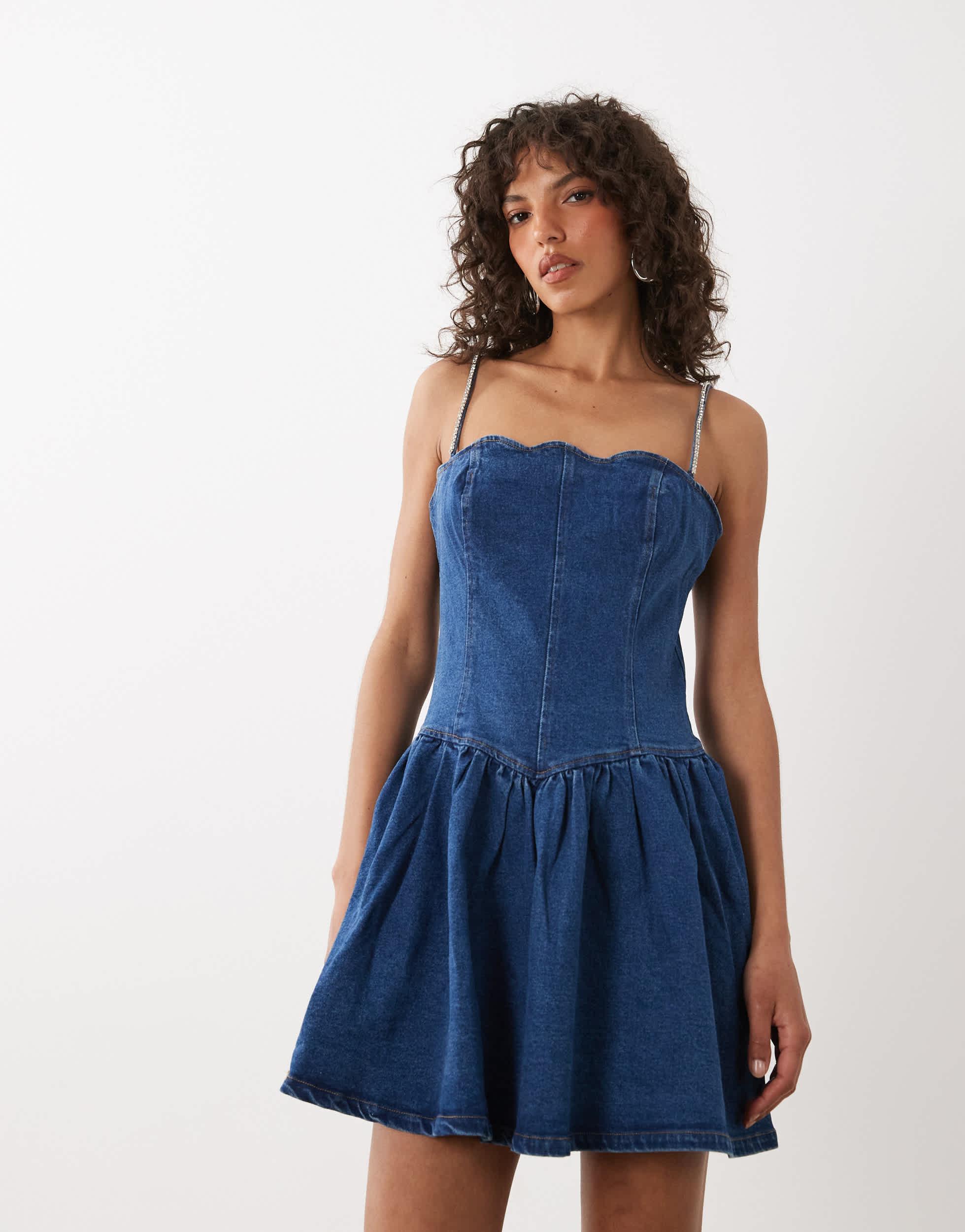 strapless open back dress Classic Pleated Keneea Linton Shirtdress — Navy Blue – shopkeneealinton