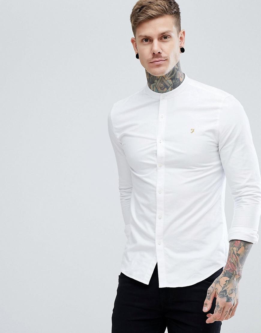 farah brewer white shirt