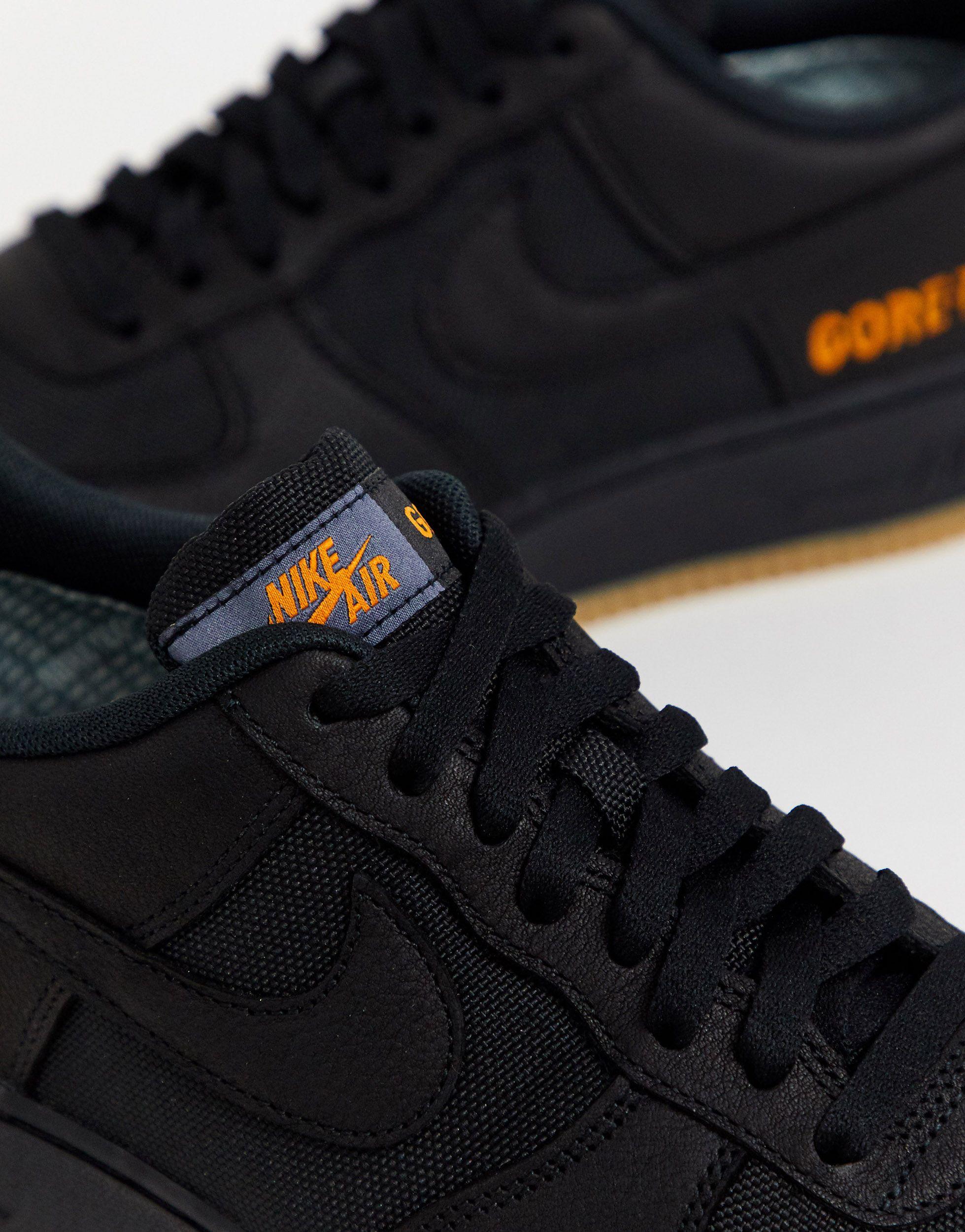 gore tex black air force 1