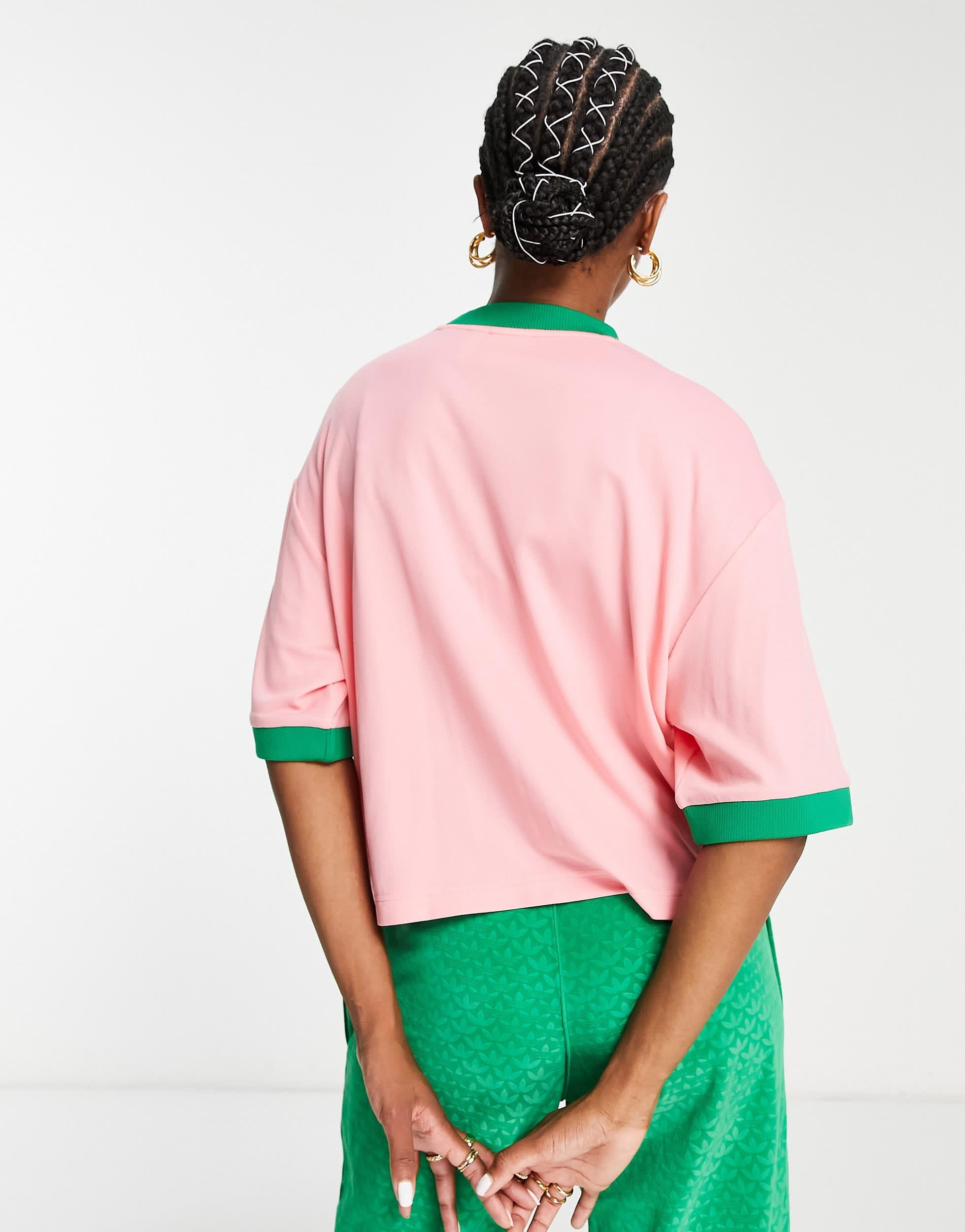 adidas Originals 'adicolor 70s' Cropped Trefoil T-shirt in