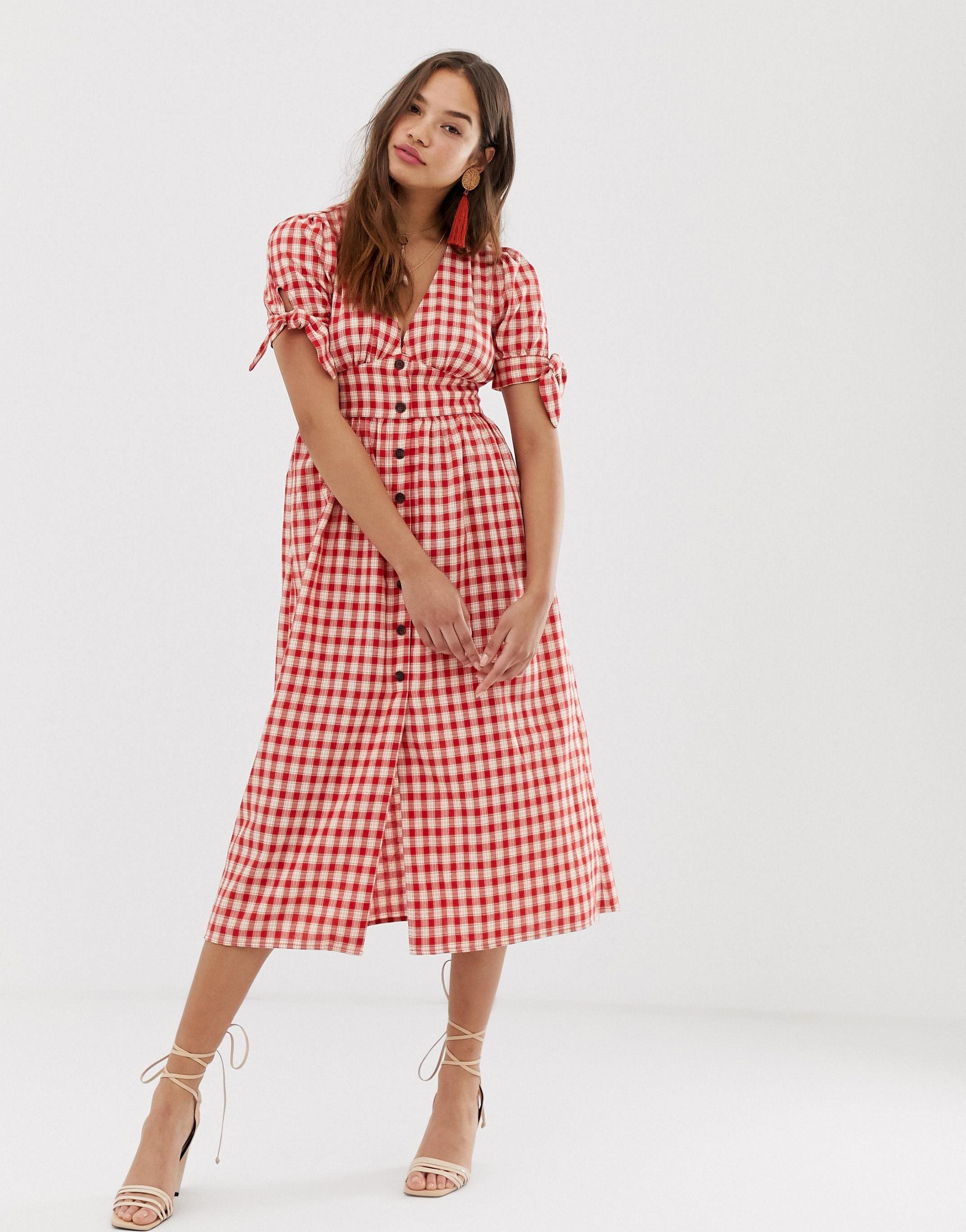 ribbed cream midi dress