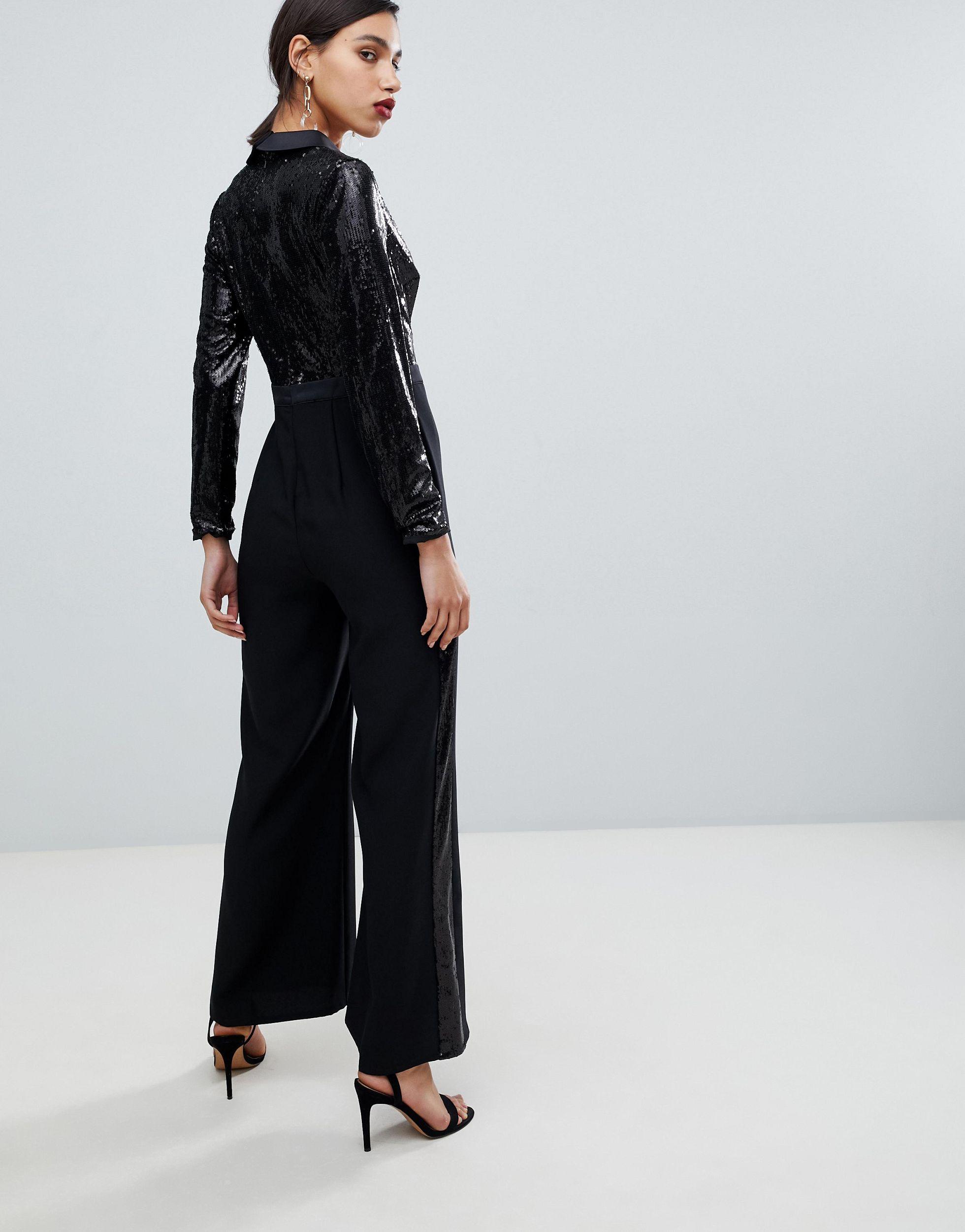 minelli sequin top jumpsuit