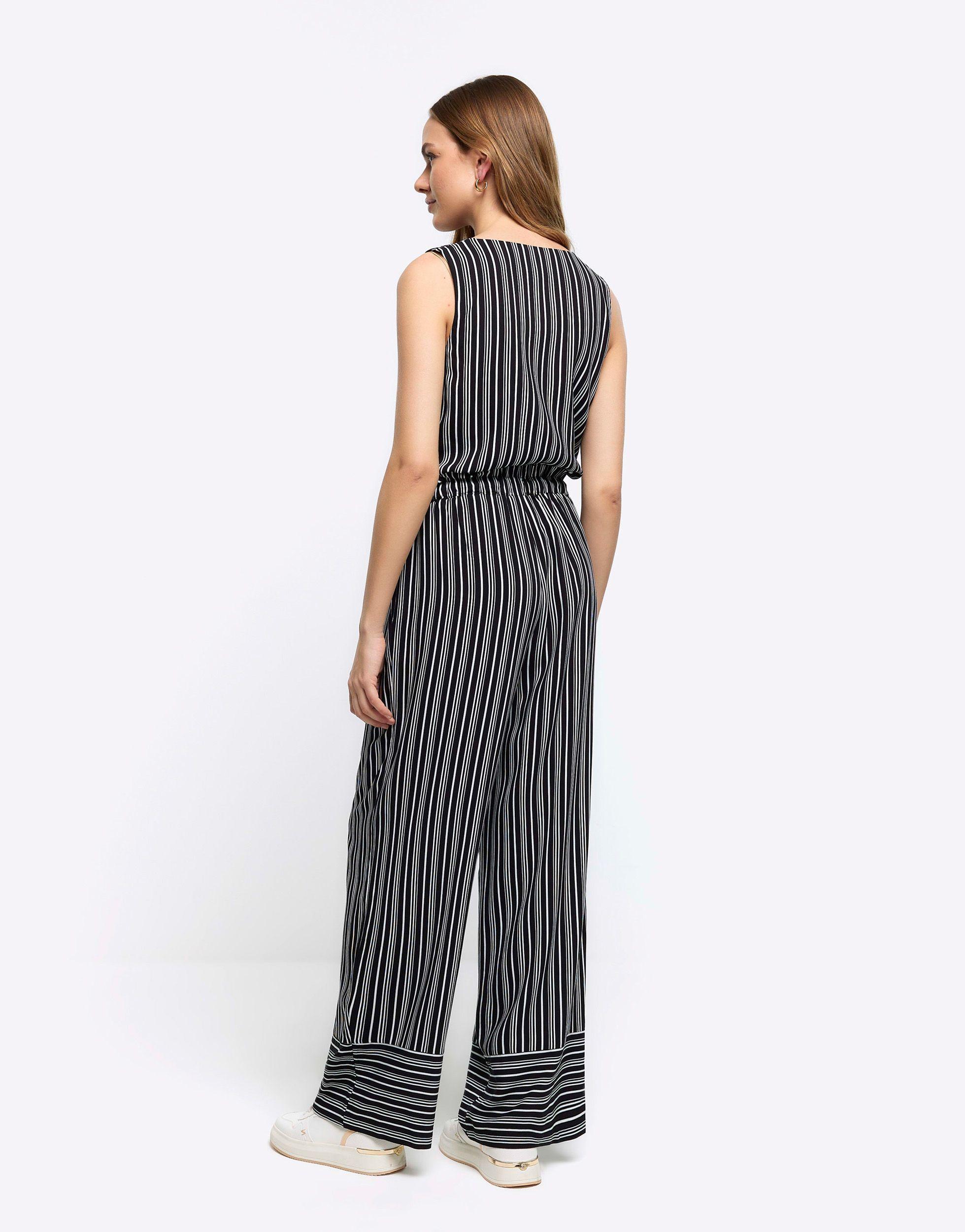 Off White Stripe Trousers | New Look