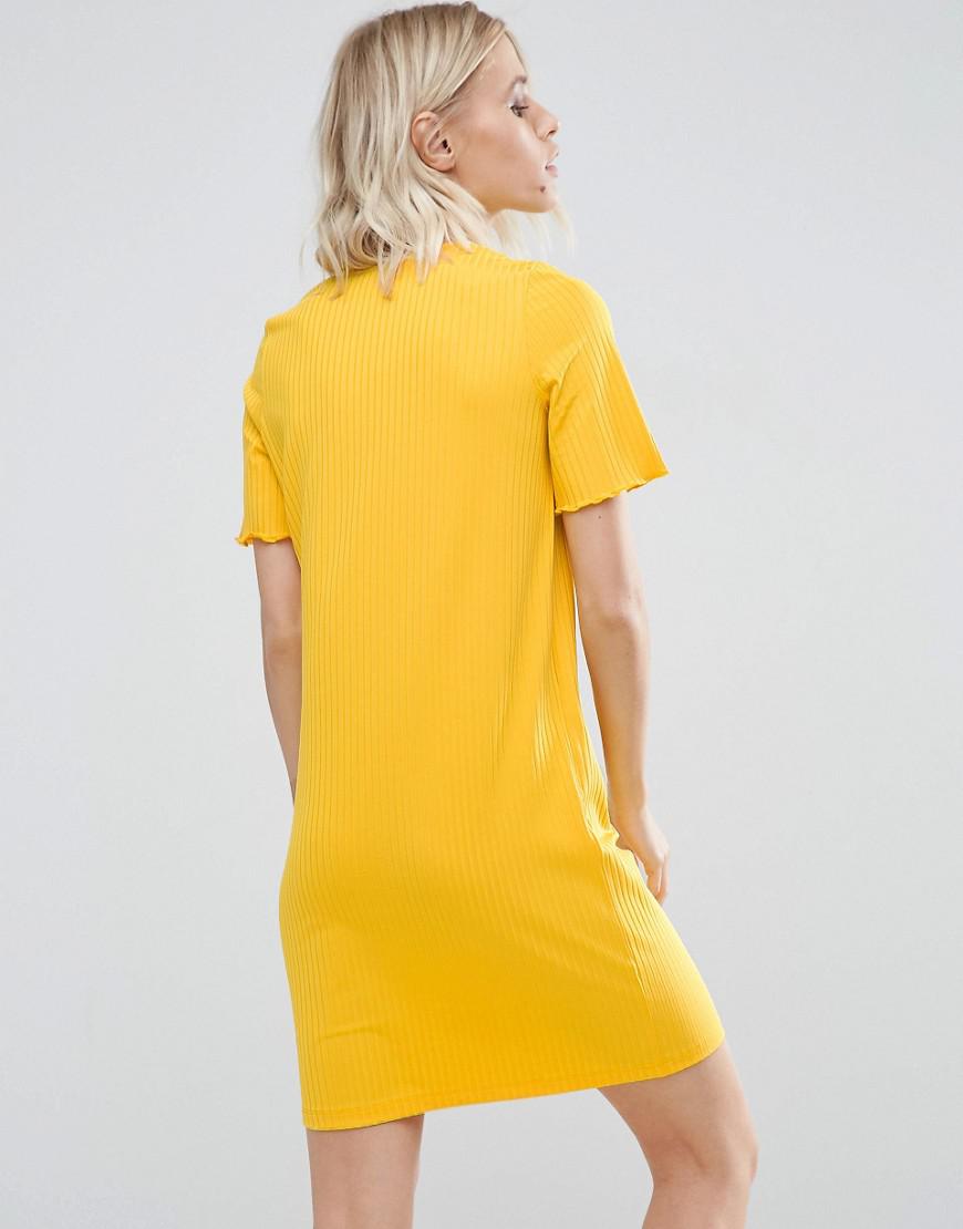 ribbed t shirt dress