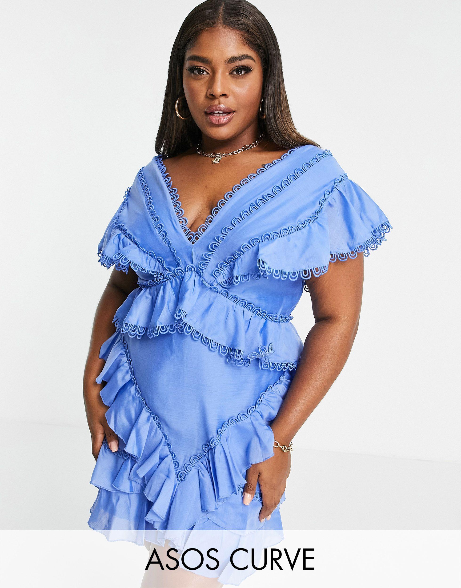 structured ruffle dress