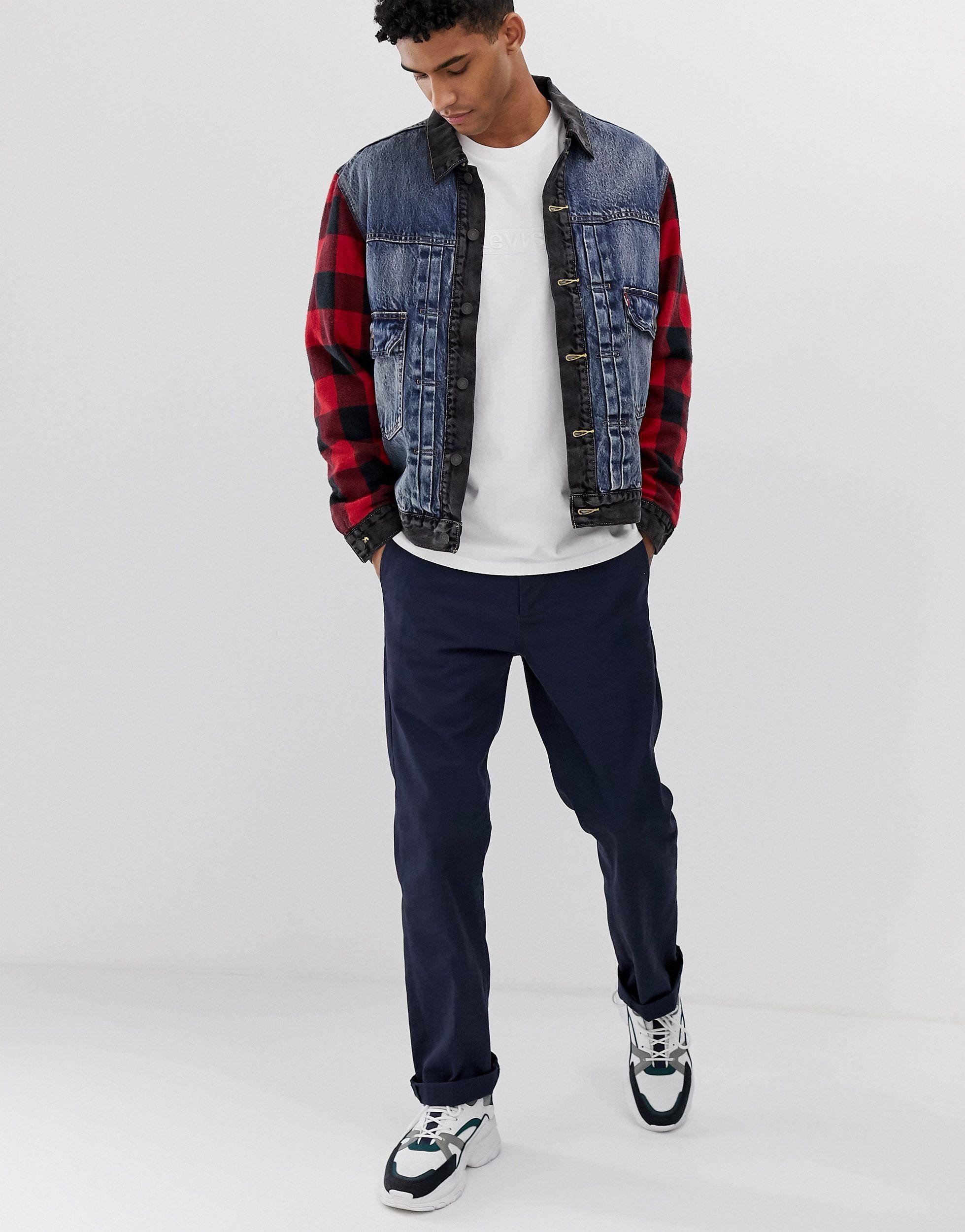 Veste camionneur a carreaux sale