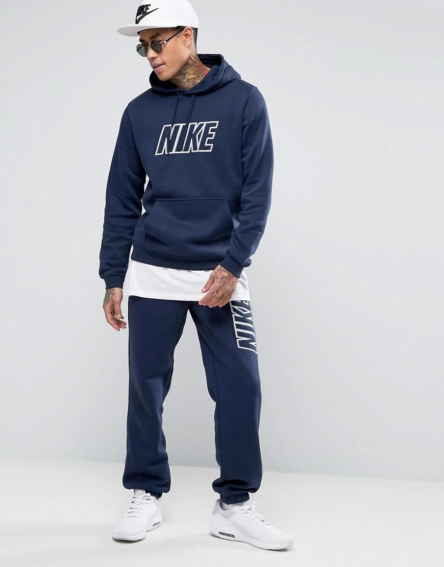 nike large logo hoodie