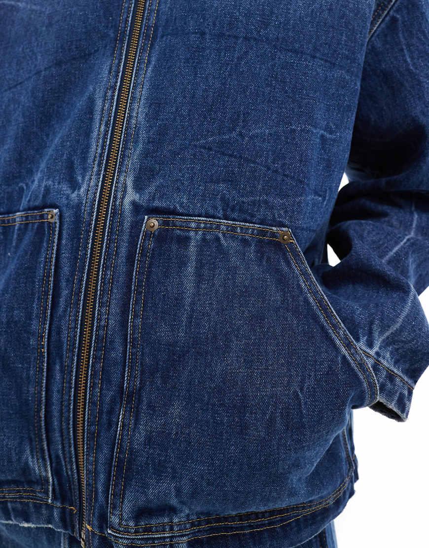 Weekday Hill Co-Ord Workwear Denim Jacket in Blue for Men Lyst UK