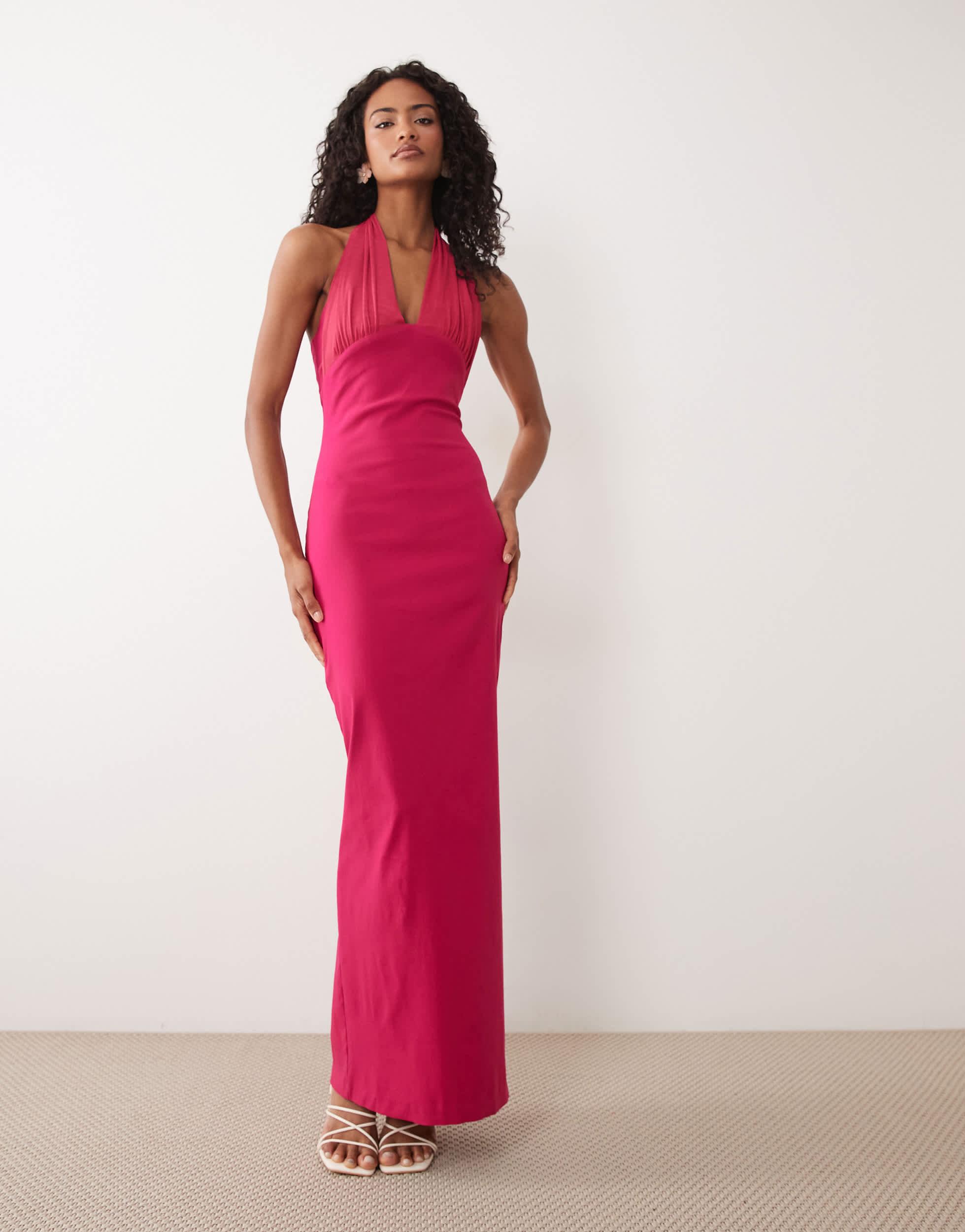 brown color dress design Chocolate Mermaid Unique Simple Elegant Long Formal Bridesmaid – bridalsew Ruffled V Neck & Casual Style Refined The Ogechi Lace Size:SZ 6
