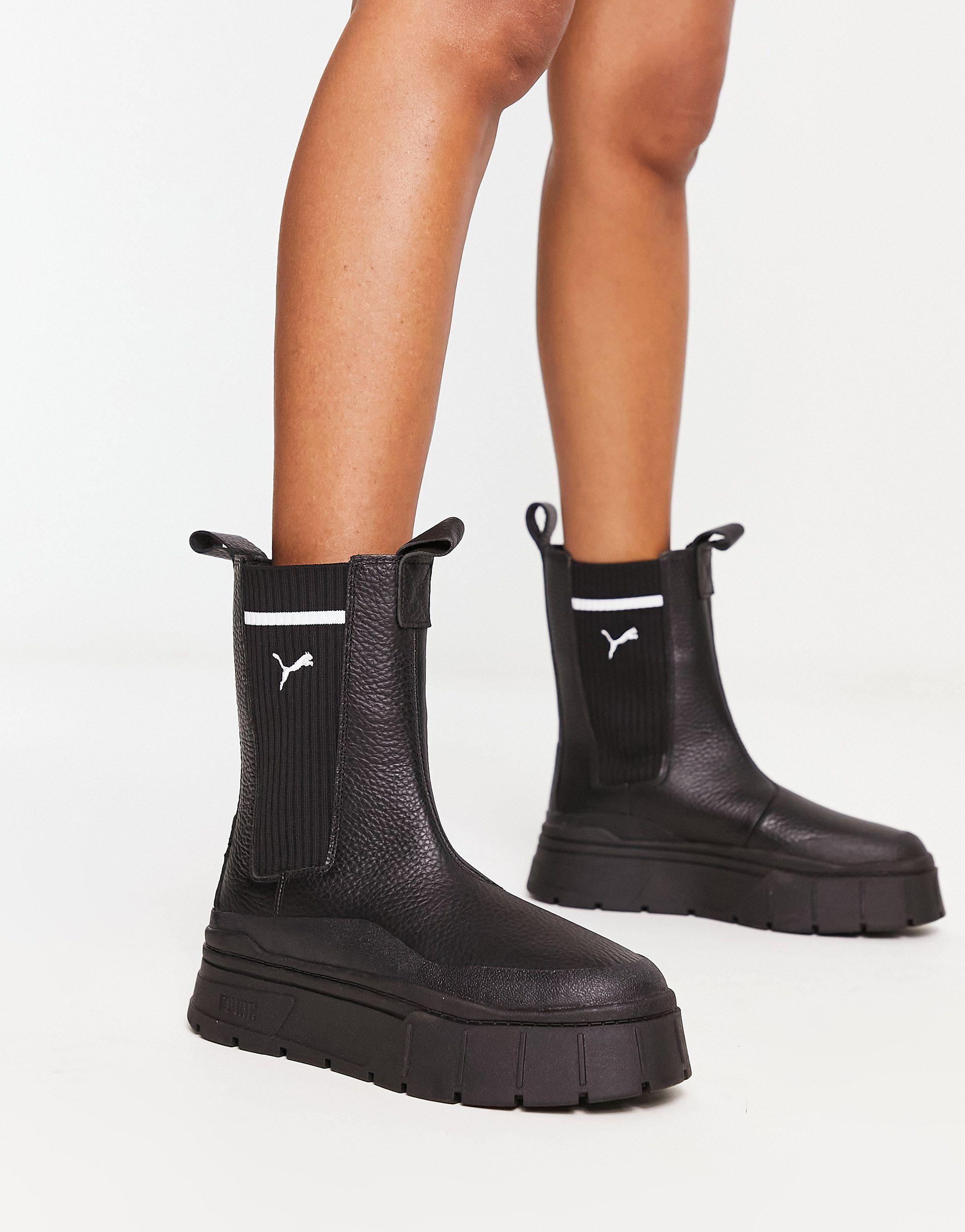 Fenty puma black boots cheap