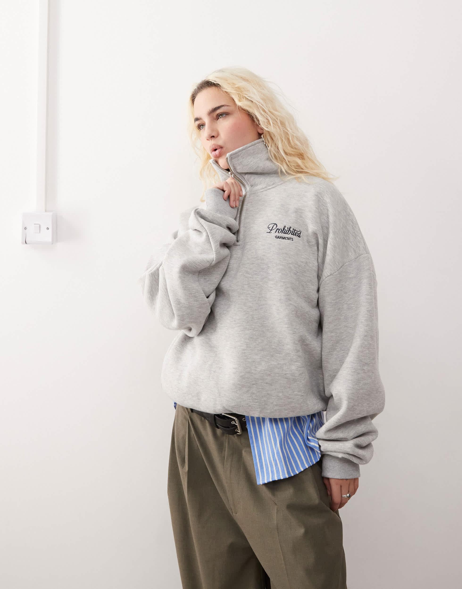 【BREATH】 SCRIPT LOGO HALF ZIP SWEAT BREATH/ブレス/SCRIPT LOGO HALF ZIP SWEAT/C5005 – calif