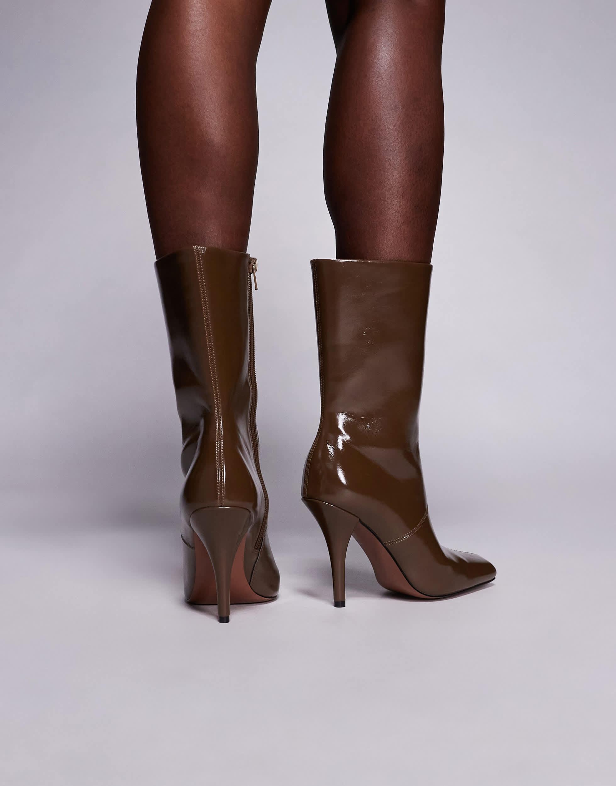 Asos Stiefeletten Braun Blockabsatz Damen ASOS Stiefel Ab 45 € Lyst DE