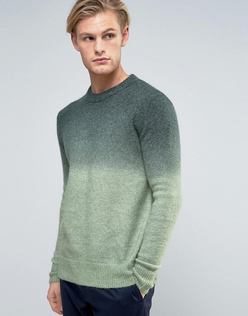 Weekday Free Gradient Sweater in Green for Men | Lyst