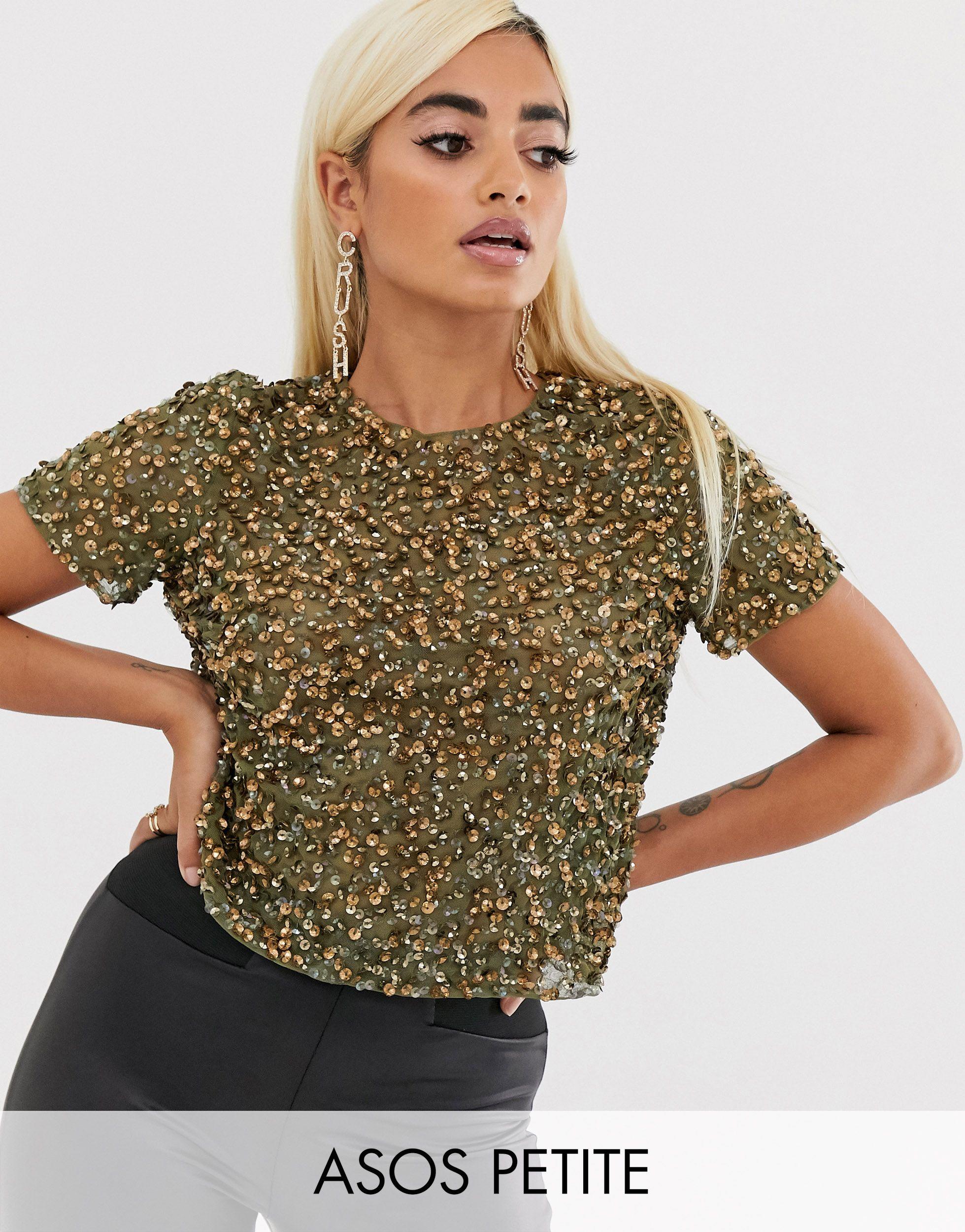 asos sparkly top