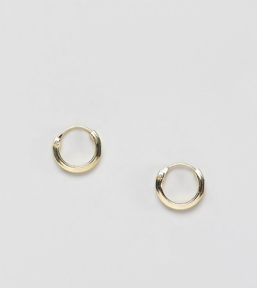 RND TUBE 35MM HOOP EAR W//CROSS ELEMENT Hoop Earrings