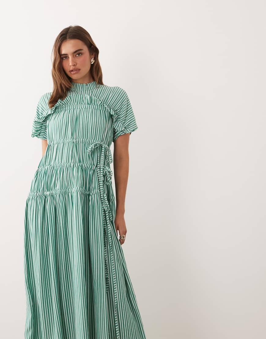 ghospell green dress Dresses for Women Bubble hem
