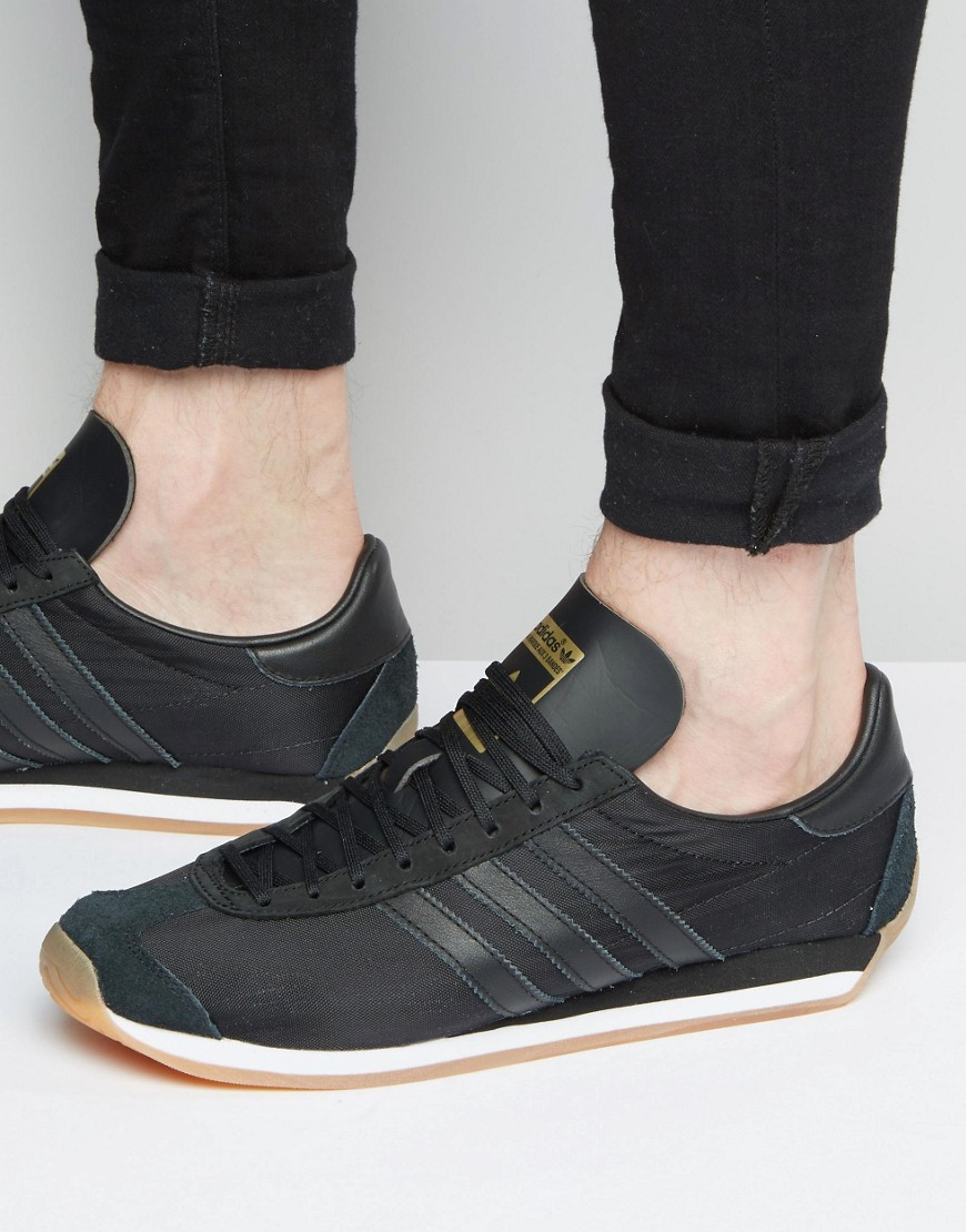 adidas Originals Country Og Trainers In Black S32104 in Black for Men ...