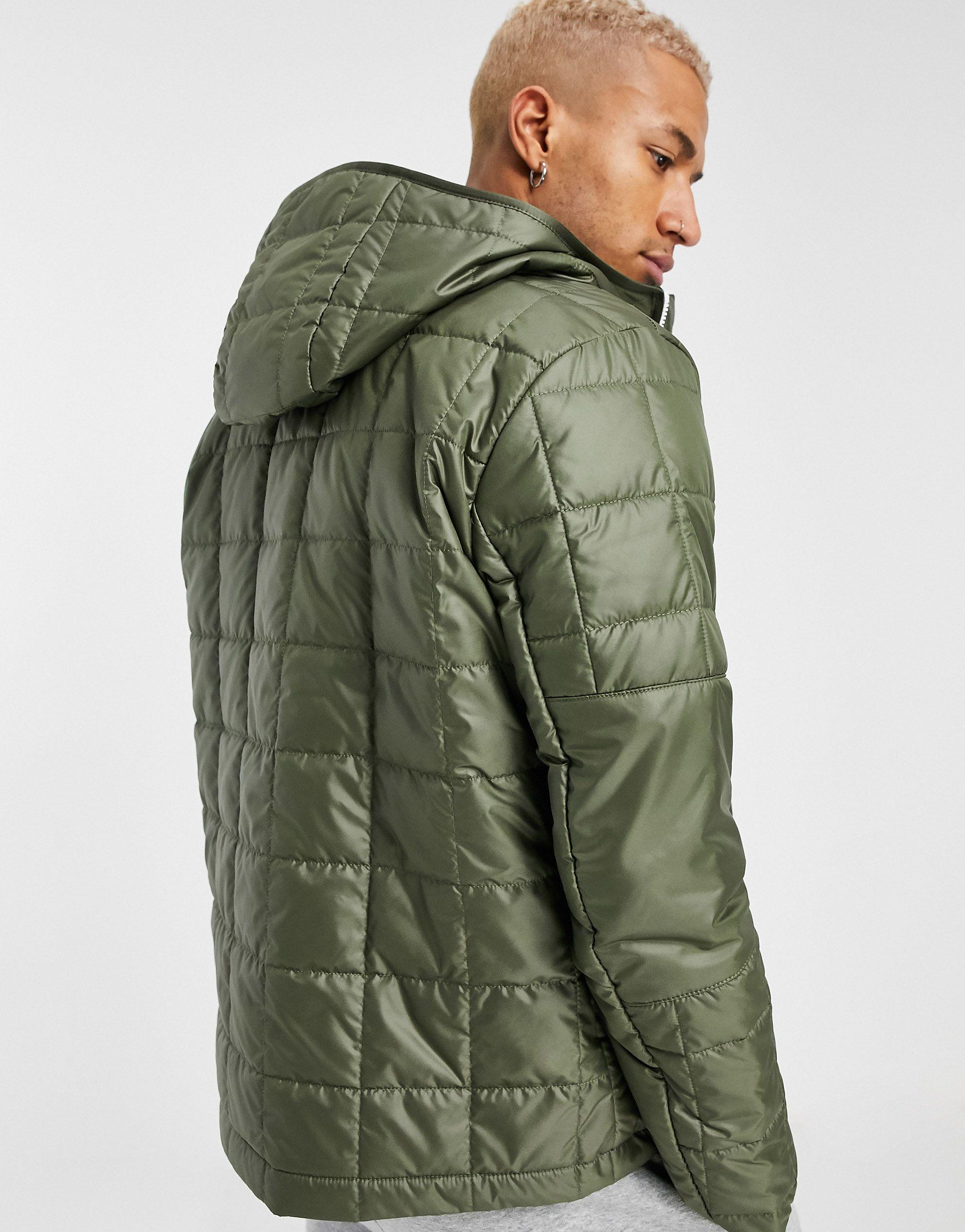 nike colorblock quilted down bomber jacket