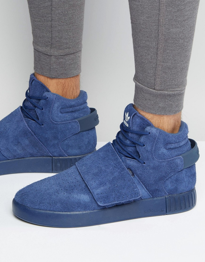 adidas tubular invader strap blue