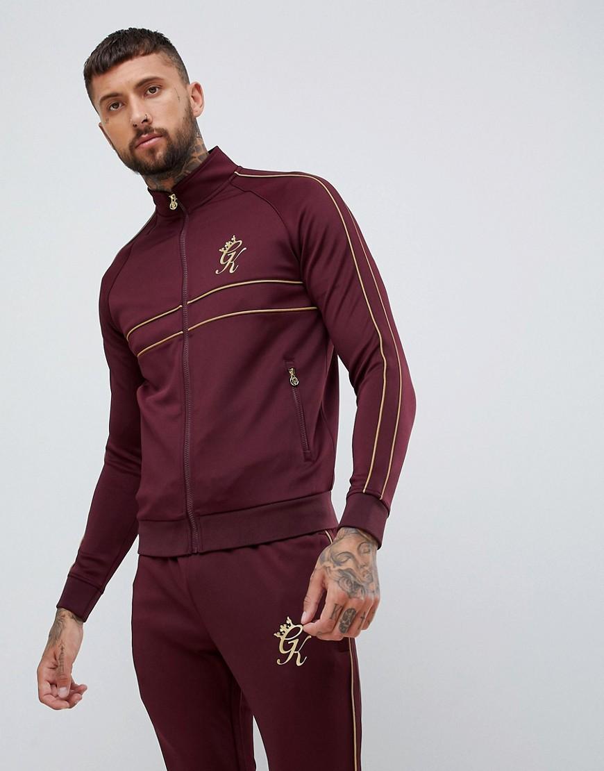 gym king tracksuit burgundy