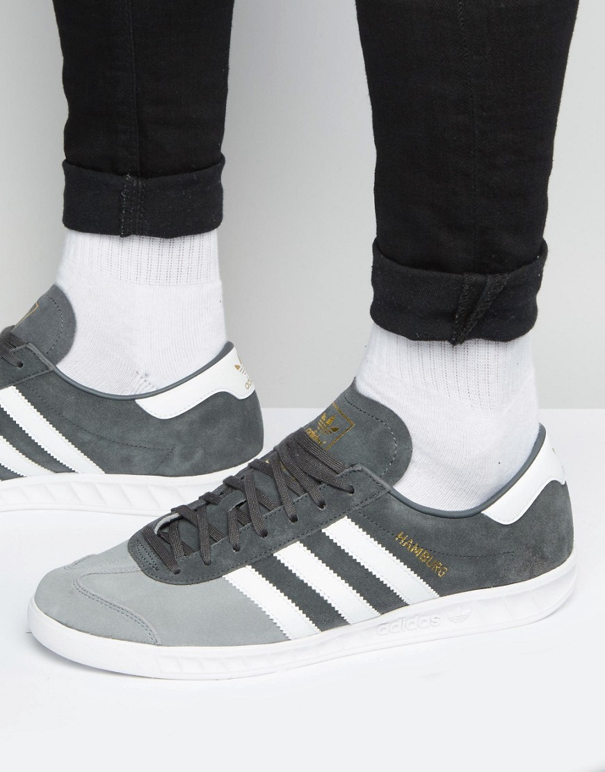 adidas hamburg trainers grey