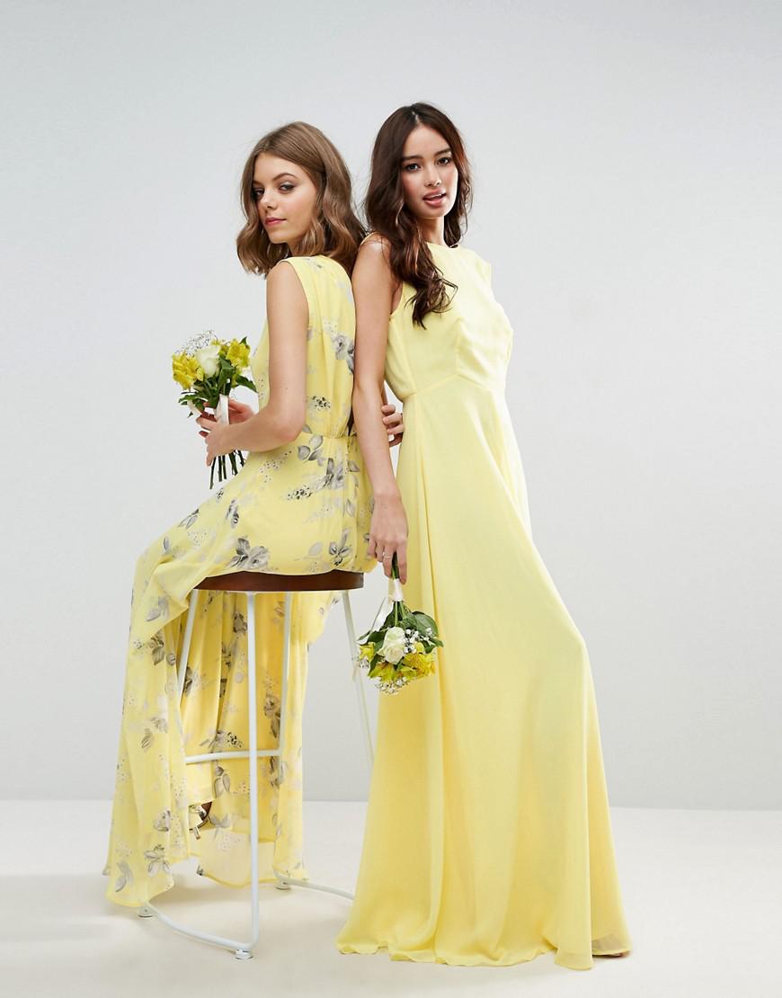 Yellow Bridesmaid Dresses Asos Bridesmaid Dress Asos Design Yellow Dress  ASOS DESIGN Bridesmaid