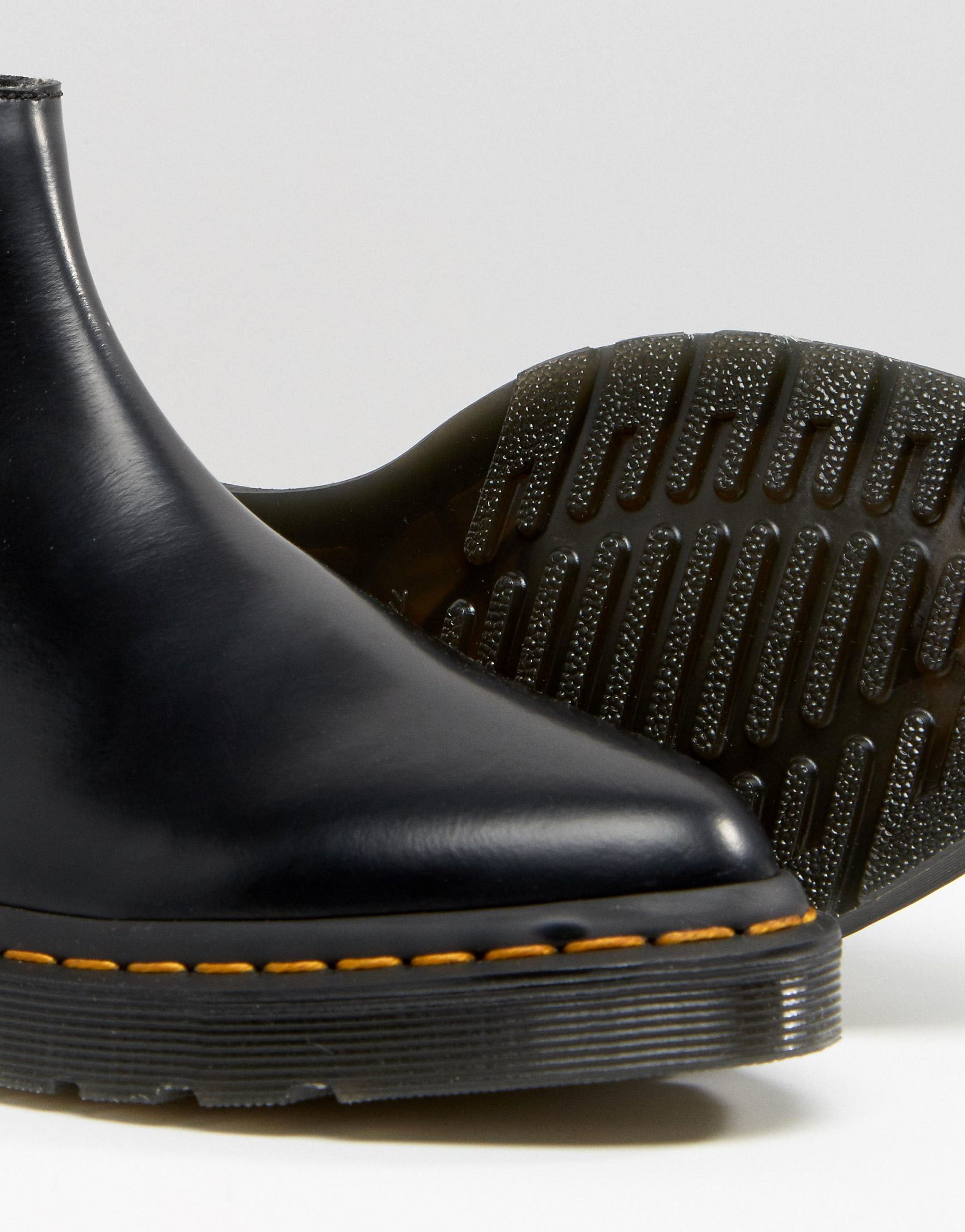 Dr. Martens Leather Bianca Black Chelsea Boots | Lyst