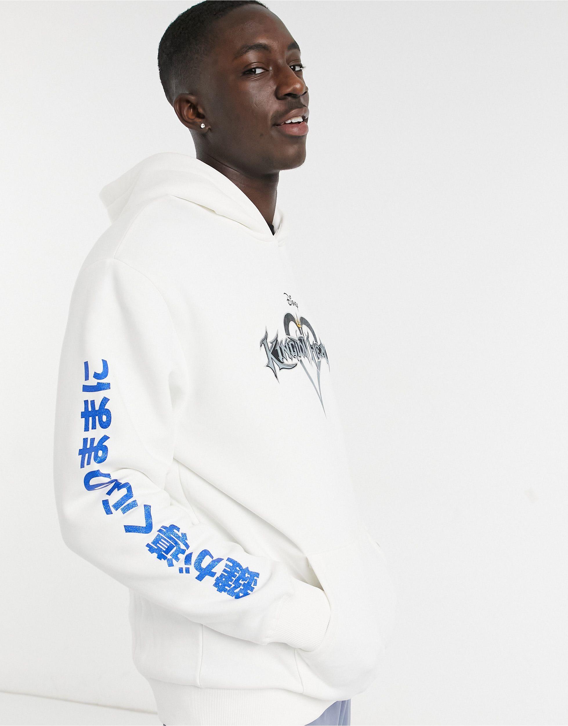 Bershka white hoodie hot sale