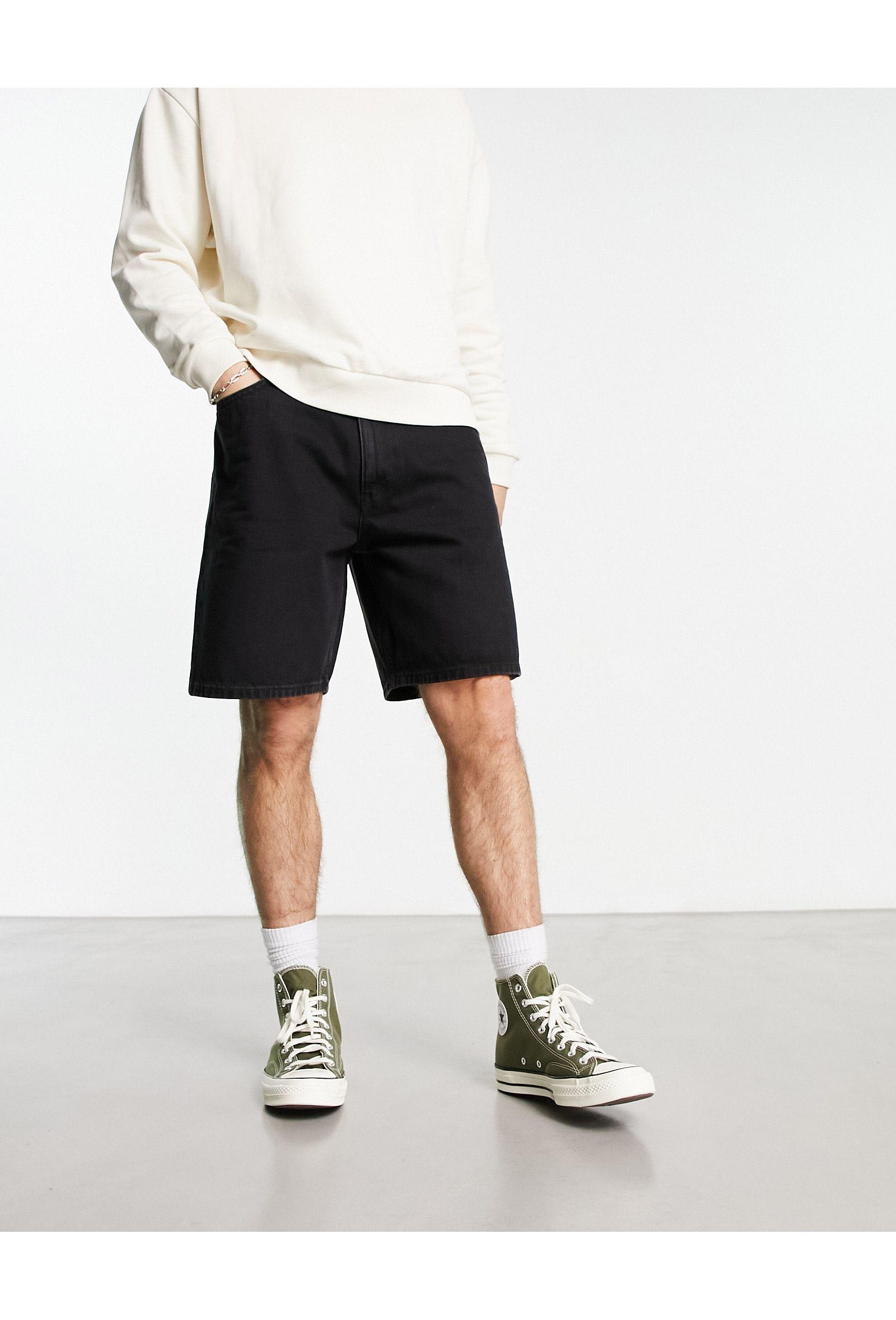 Slim Denim shorts - Pale denim blue - Men | H&M