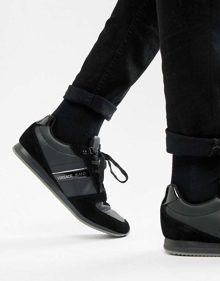 versace jeans black trainers