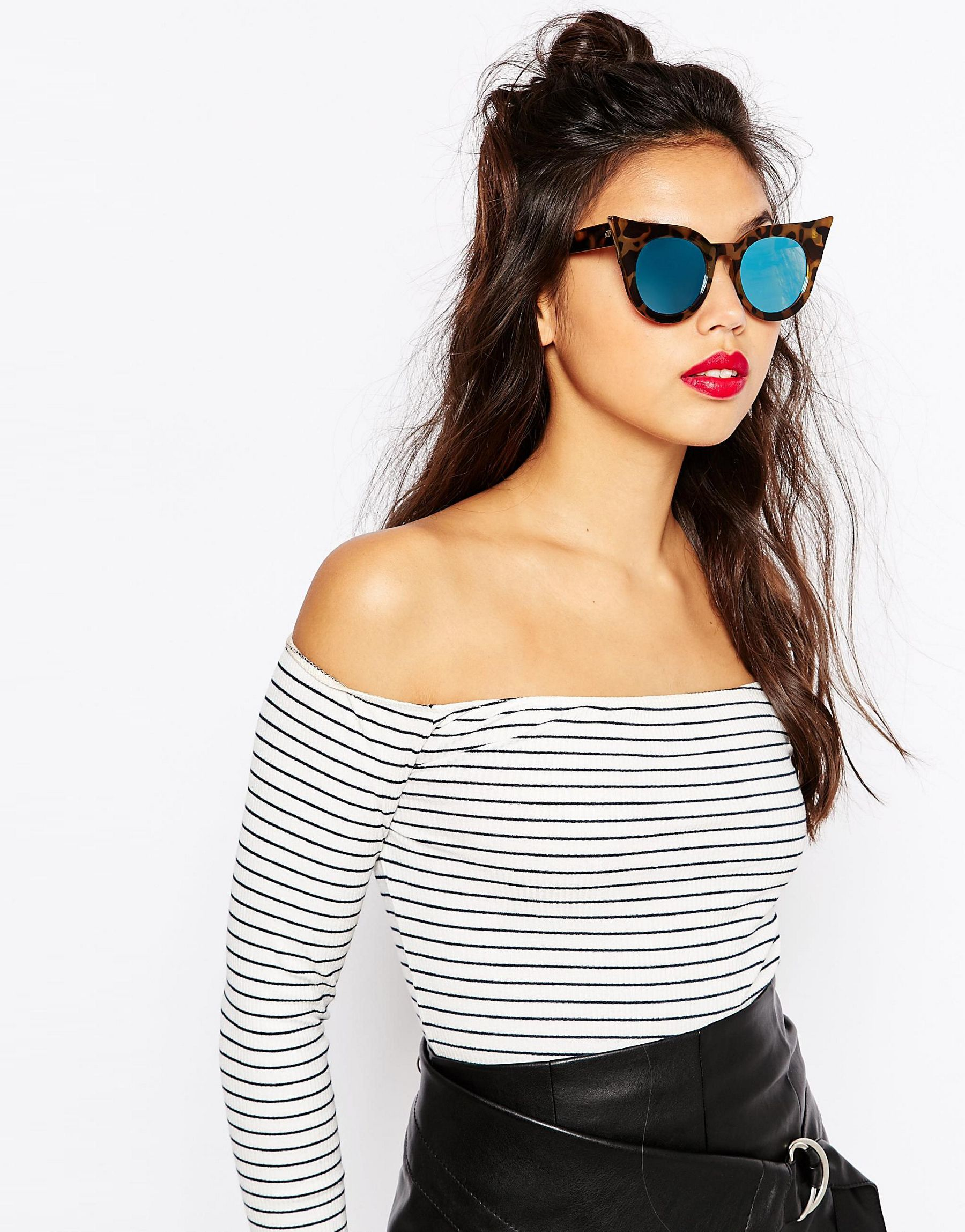 dramatic cat eye sunglasses