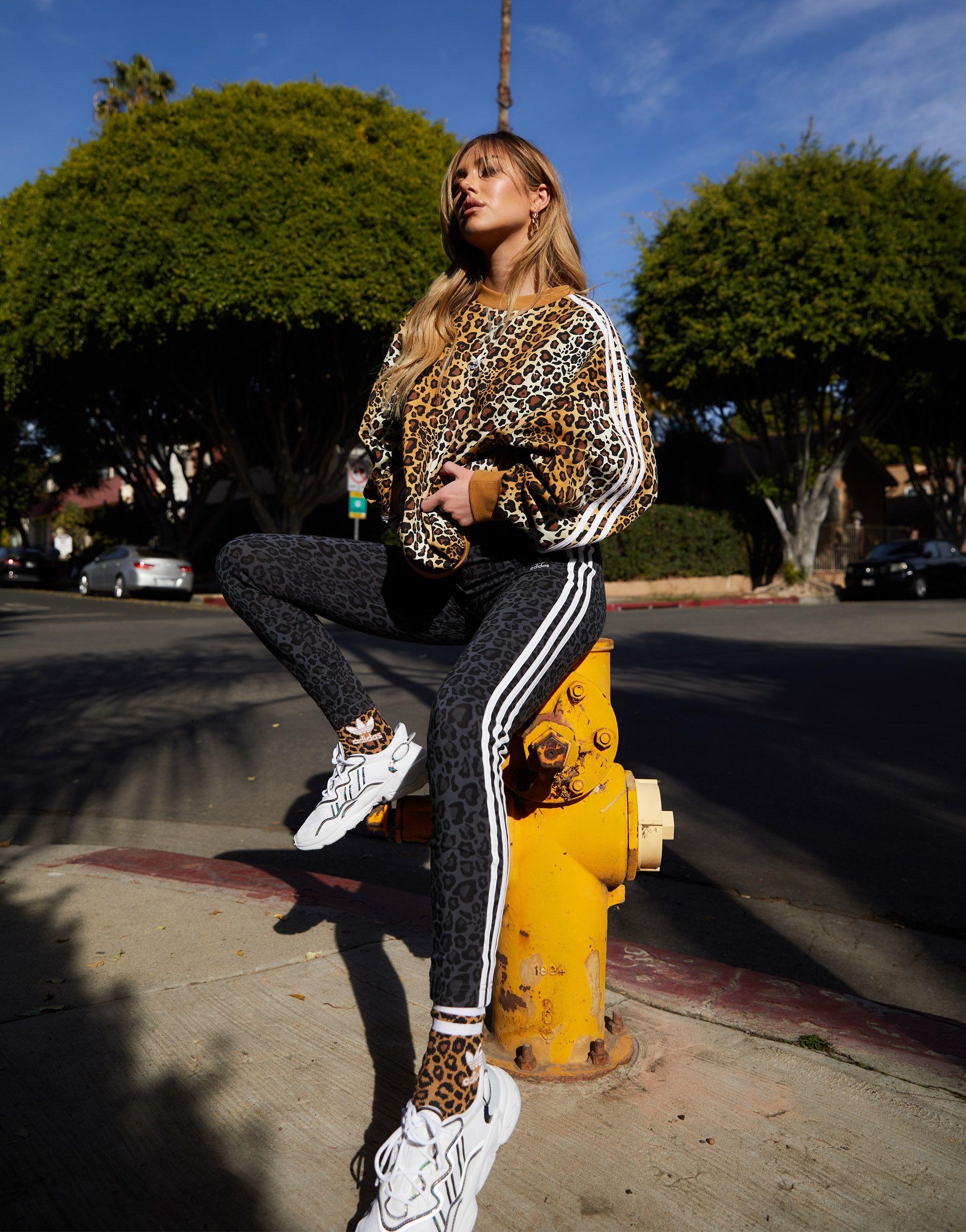 Verplaatsbaar Verspilling jungle adidas Originals 'leopard Luxe' leggings in Black | Lyst