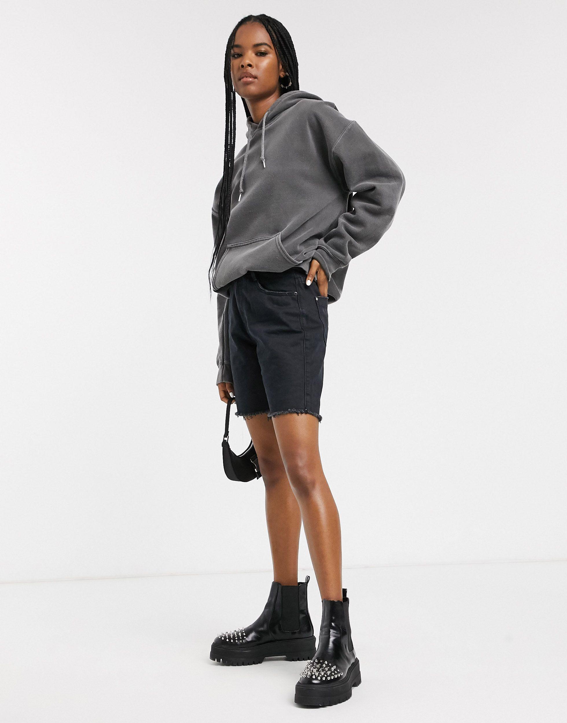 Overdye charcoal hoodie hot sale