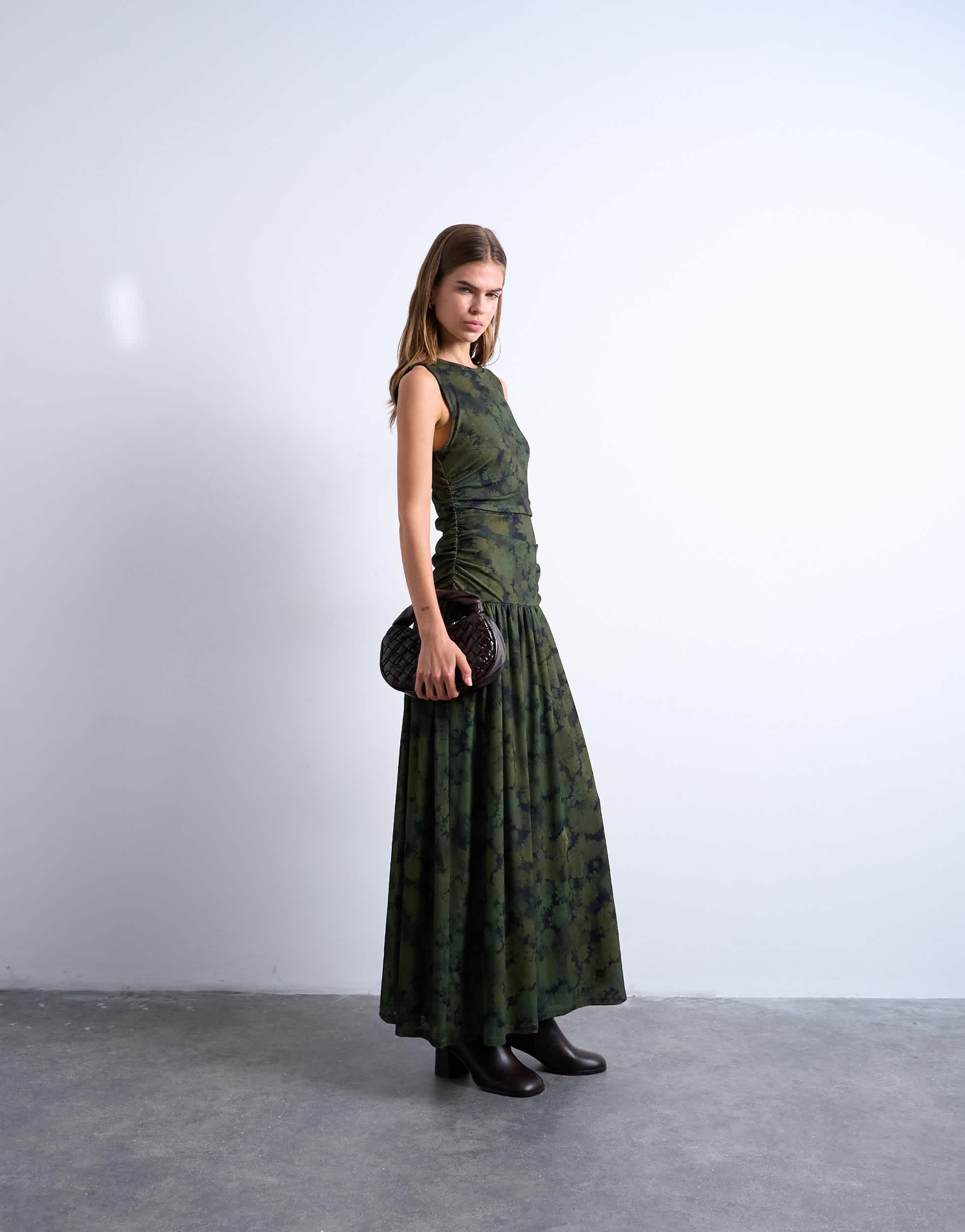 Robe Vintage Topshop à Motif Fleuri - Taille 14 - Occasion En Très Bon état