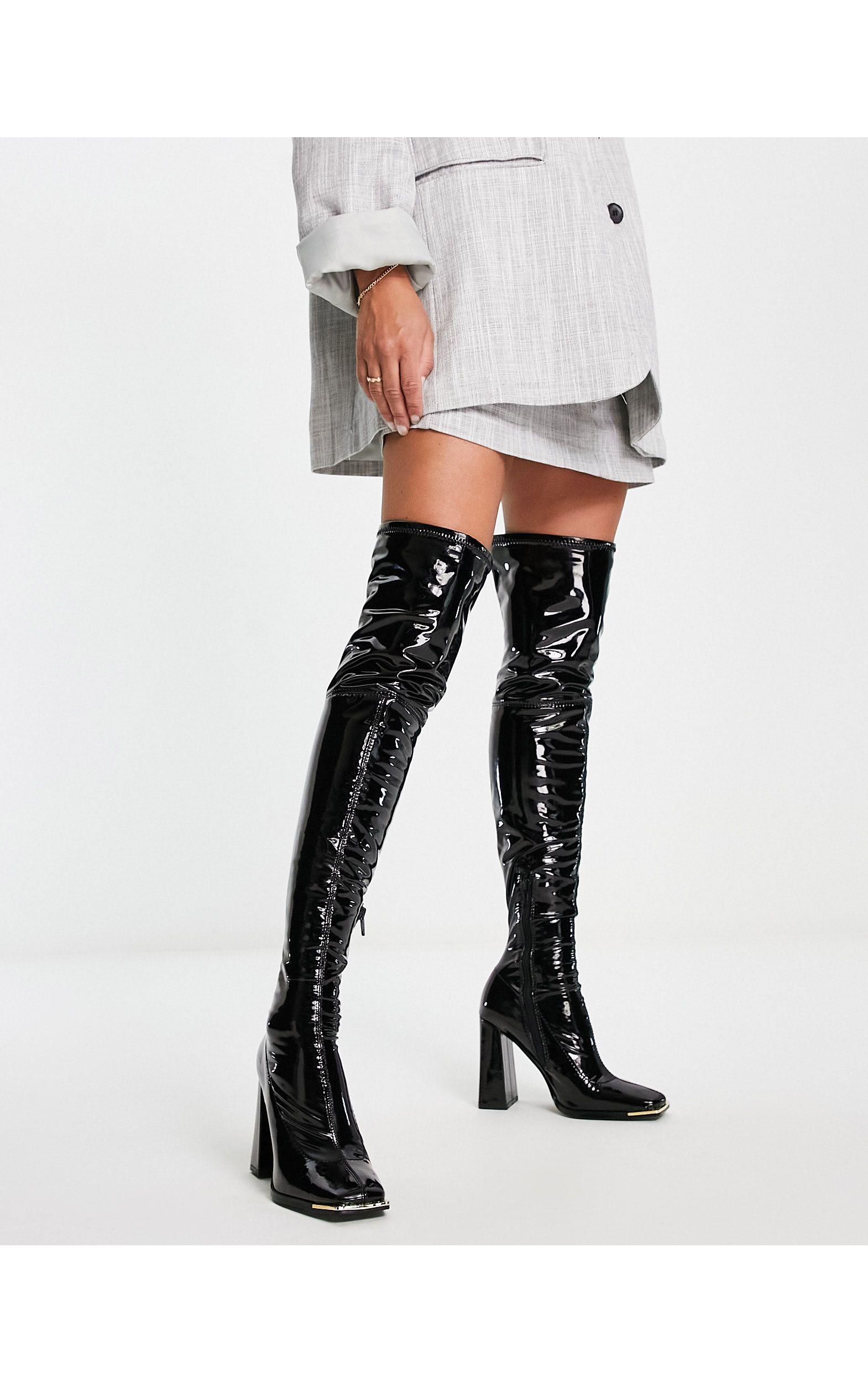 ALDO Cosmo Over The Knee Boots in Black | Lyst