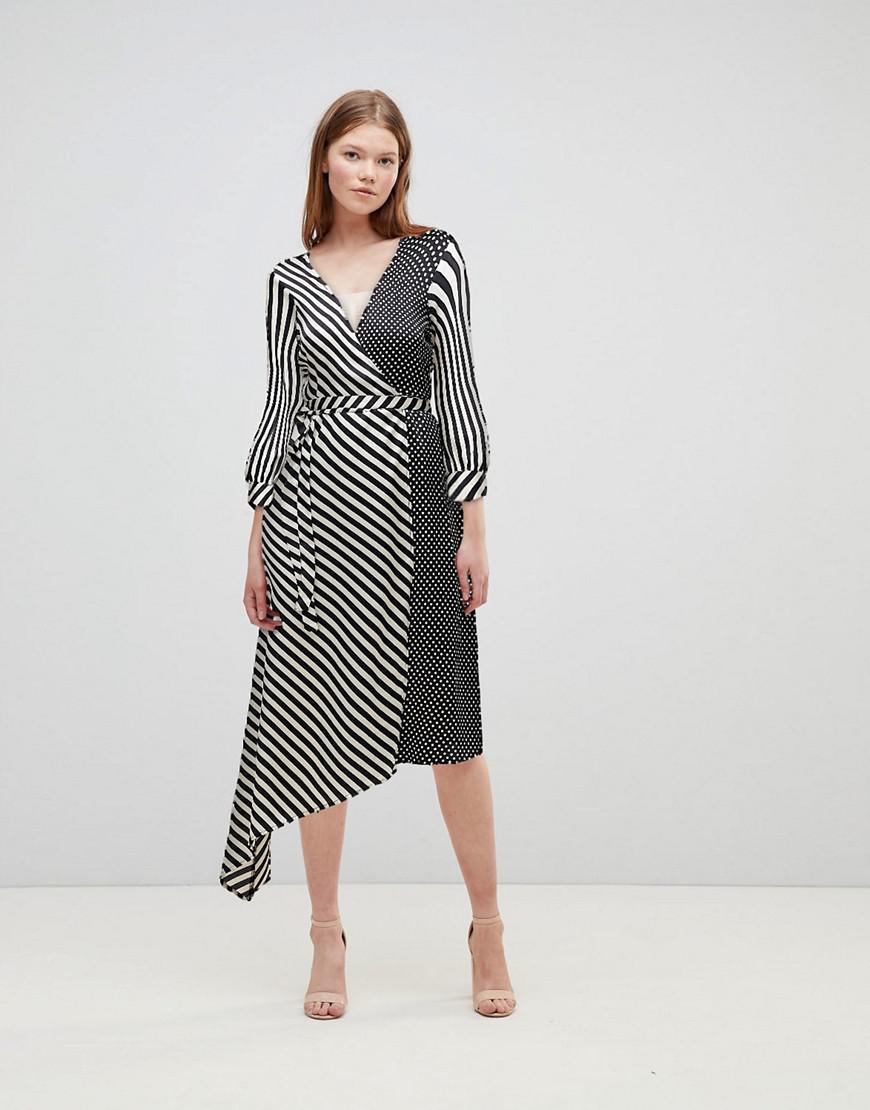 stradivarius wrap dress