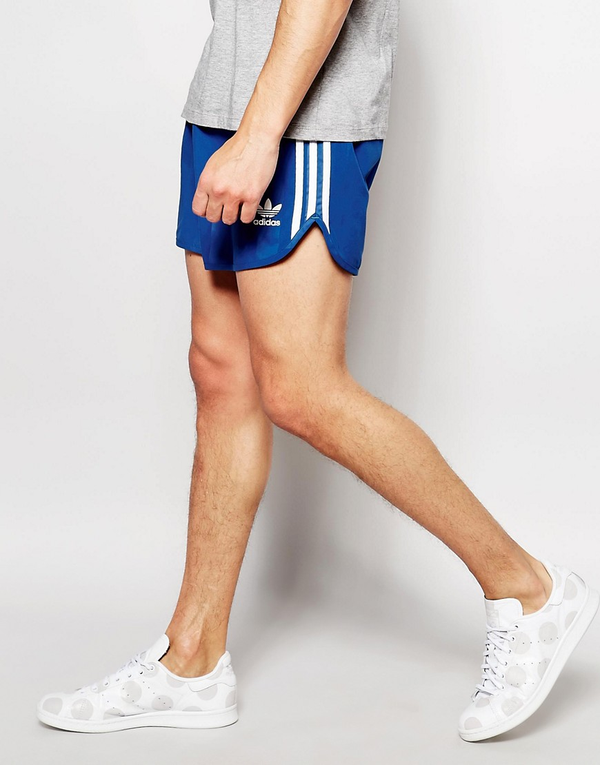 adidas Originals Synthetic Retro Shorts Aj6933 in Blue for Men - Lyst