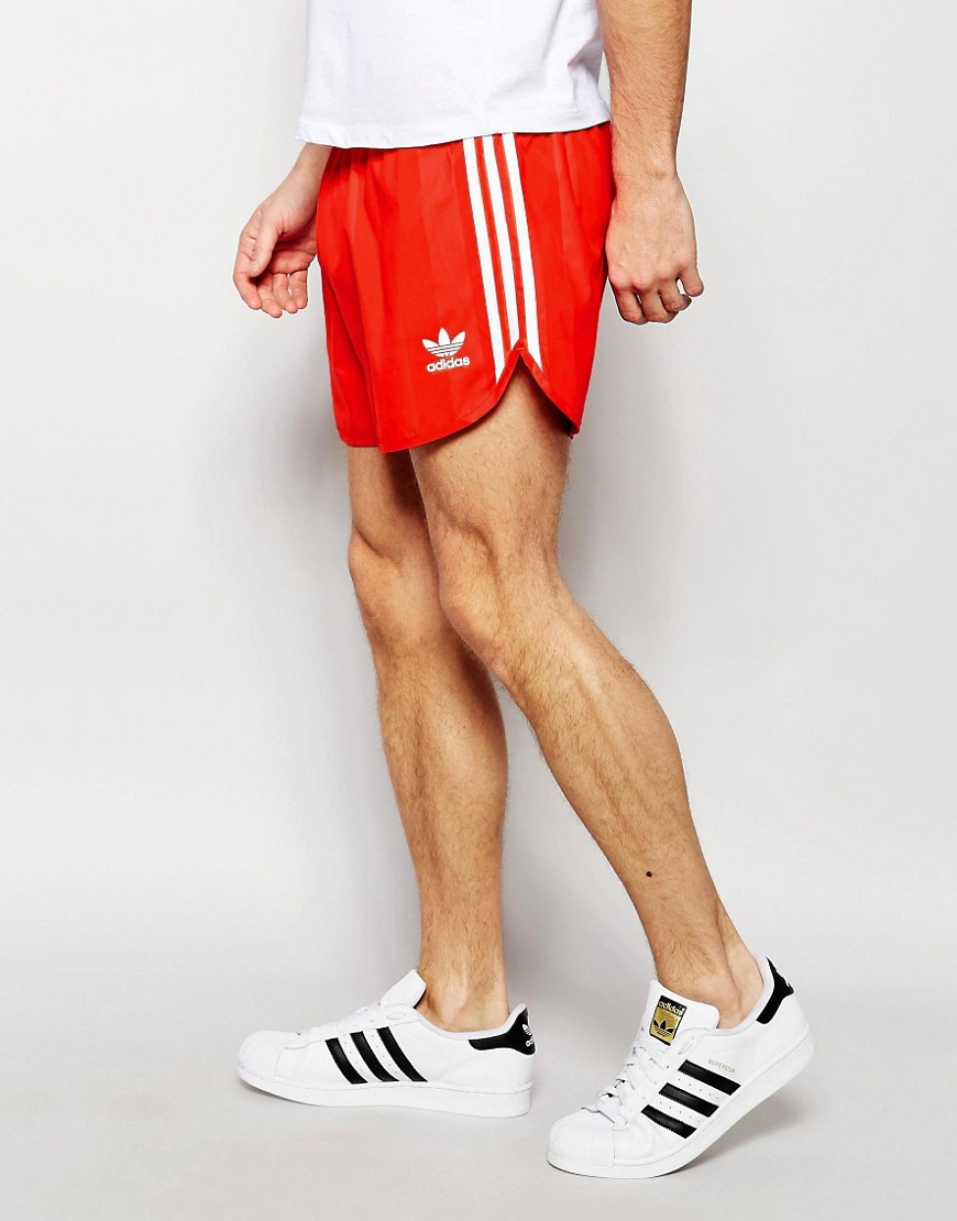 adidas Originals Synthetic Retro Shorts Aj6934 in Red for Men | Lyst