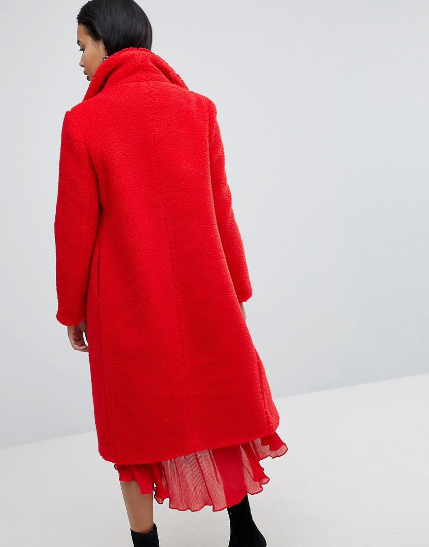 waterfall teddy coat